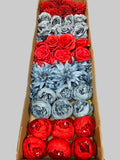60/70 PCS Artificial Flower Heads (RL1), Mixed Colors for Wedding & DIY Decor