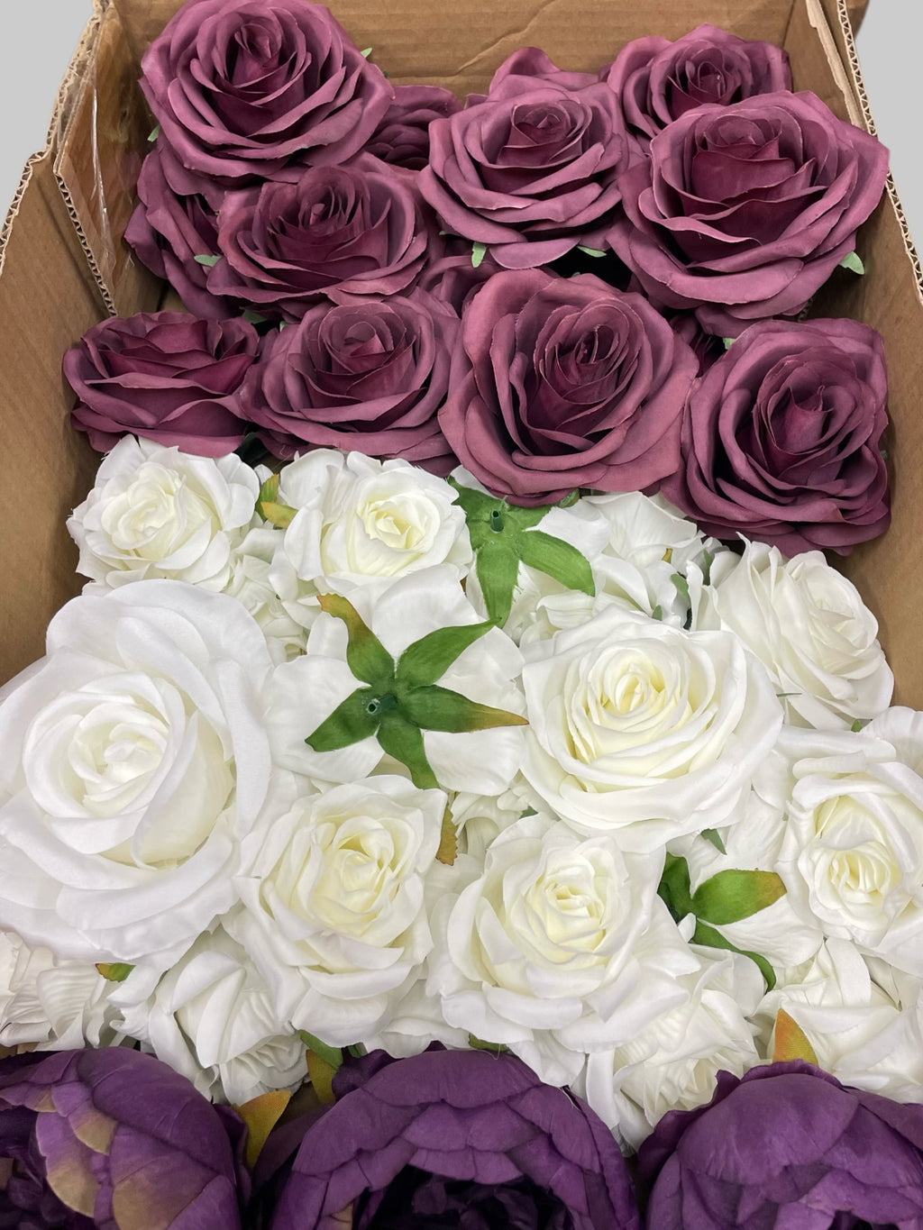 60/70 PCS Artificial Flower Heads (ZS7), Mixed Colors for Wedding & DIY Decor