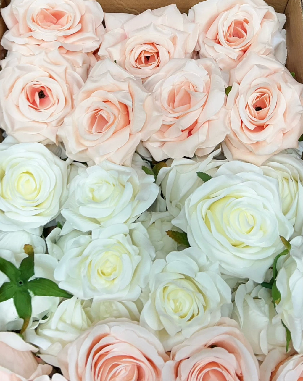 60/70 PCS Artificial Flower Heads (HS9), Mixed Colors for Wedding & DIY Decor