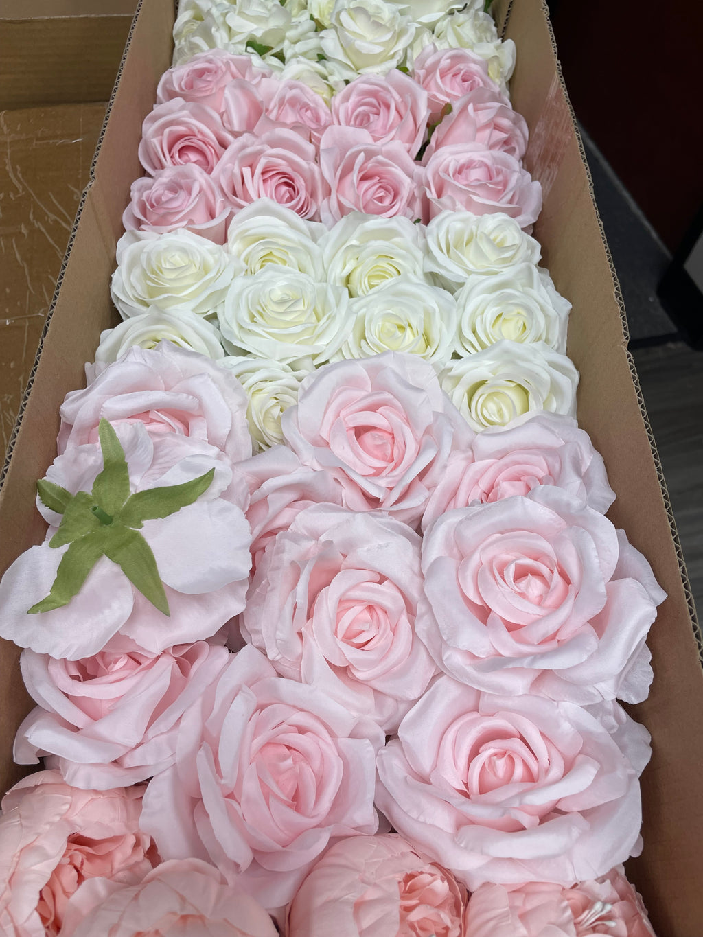 60/70 PCS Artificial Flower Heads(HS7) – Mixed Colors for Wedding & DIY Decor