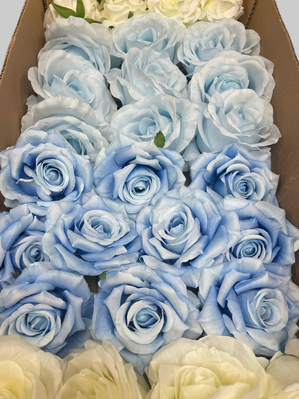 60/70 PCS Artificial Flower Heads (LS3D), Mixed Colors for Wedding & DIY Decor