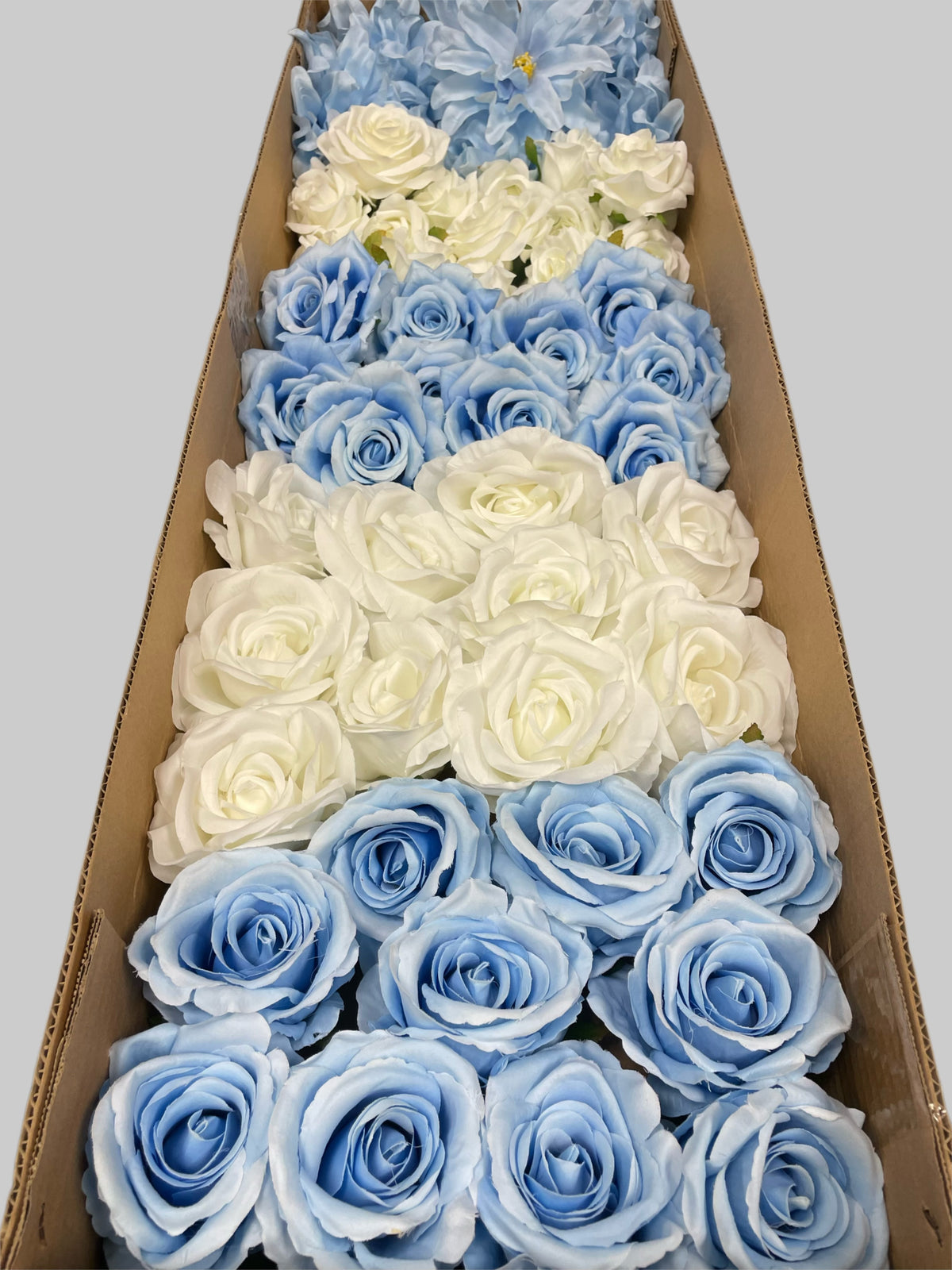 50/60 PCS Artificial Flower Heads (LS7), Mixed Colors for Wedding & DIY Decor