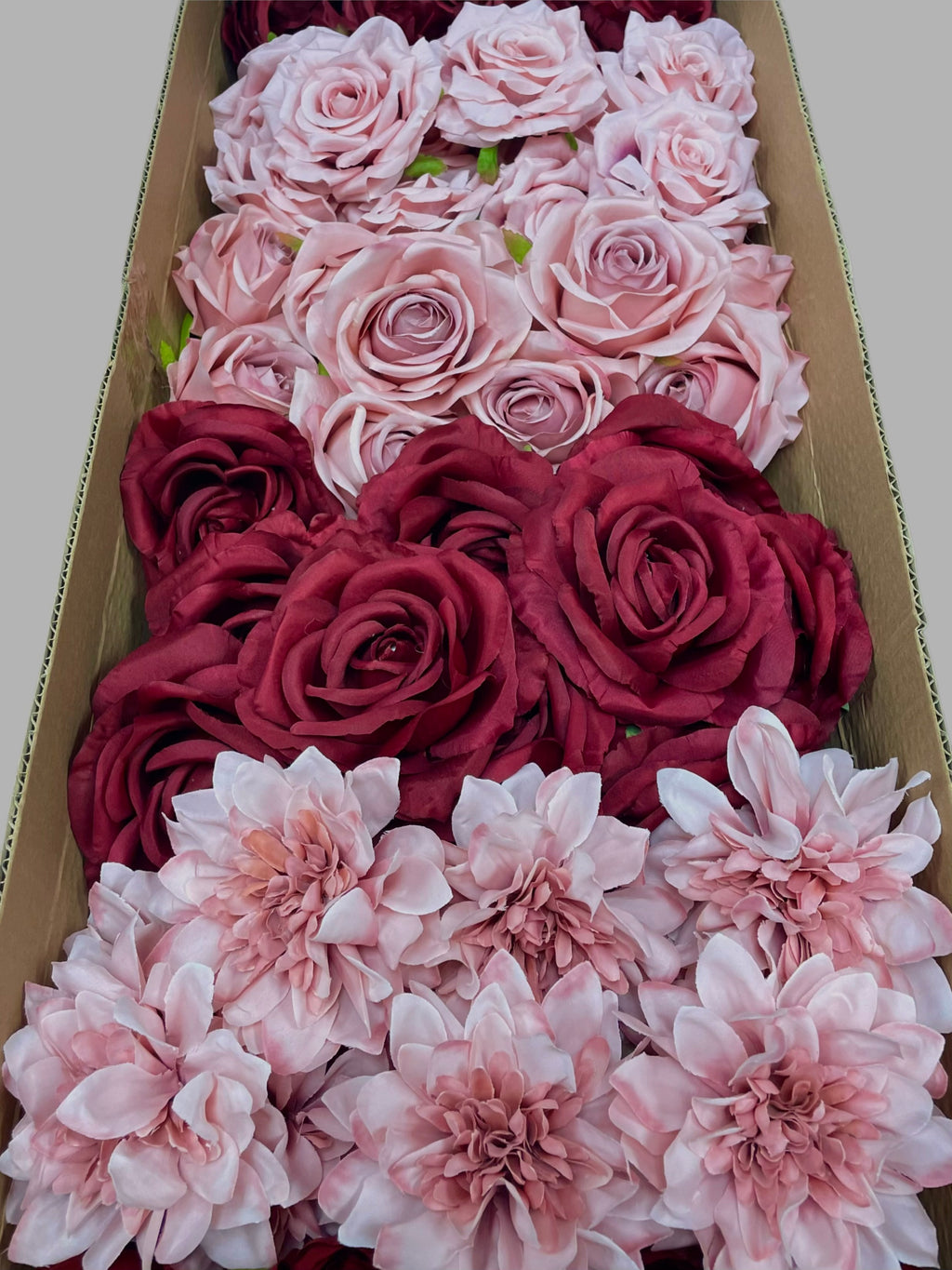 60/70 PCS Artificial Flower Heads (BP1CE), Mixed Colors for Wedding & DIY Decor