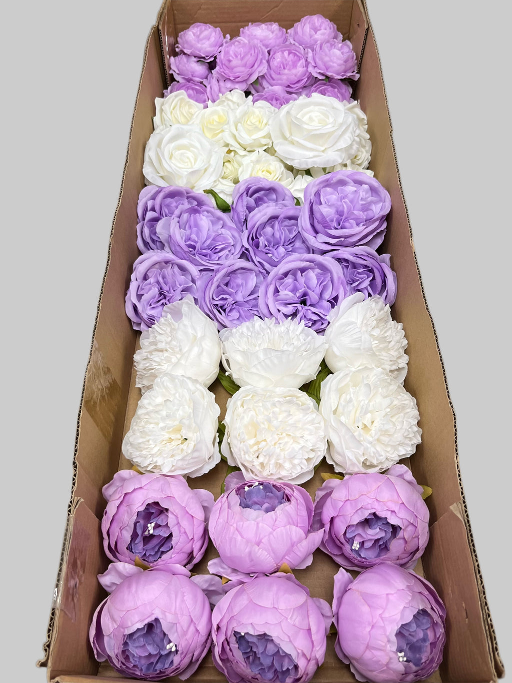 60/70 PCS Artificial Flower Heads (ZS4), Mixed Colors for Wedding & DIY Decor
