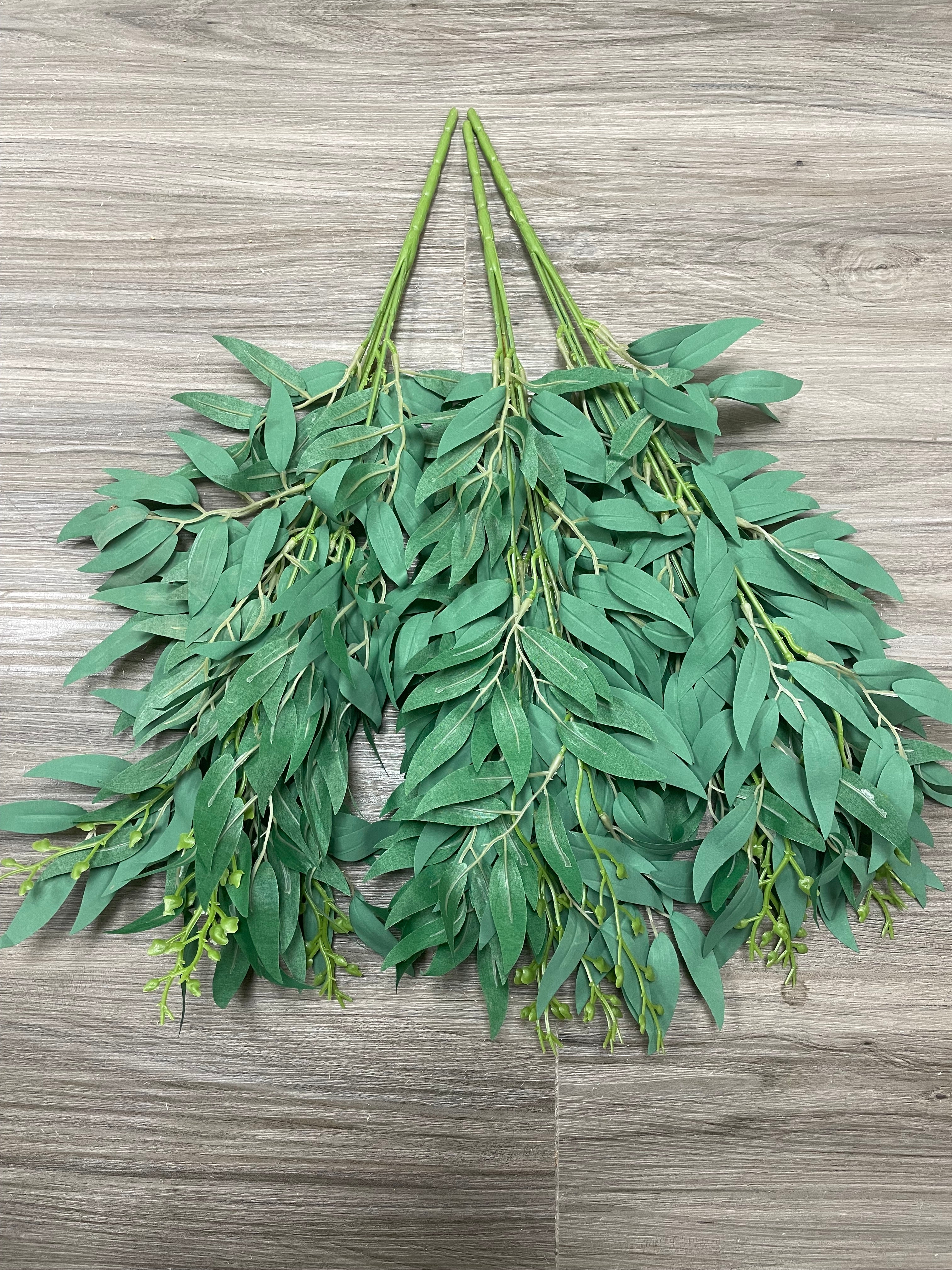 3Bunches/5Bunches Faux Eucalyptus Stems, Realistic Greenery for Wedding & Home Decor (AG1)