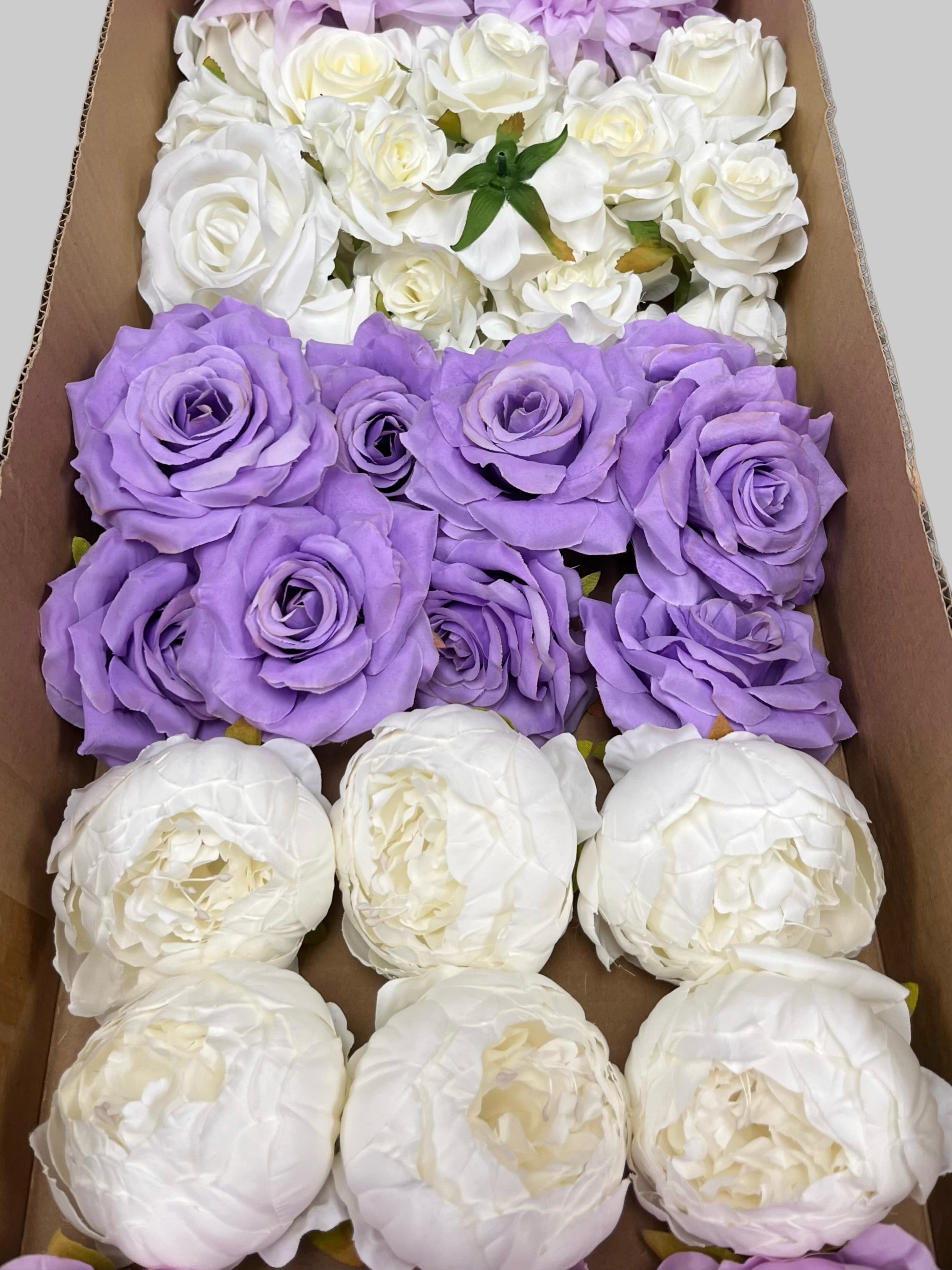 60/70 PCS Artificial Flower Heads (ZS4CE), Mixed Colors for Wedding & DIY Decor