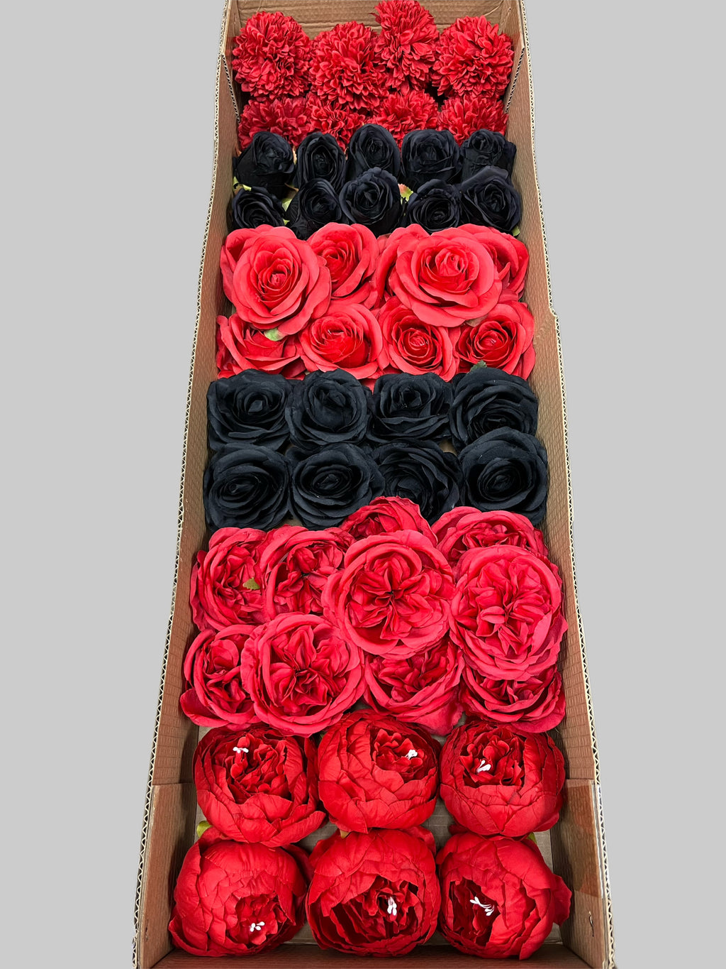 50/60 PCS Artificial Flower Heads (RH1CE), Mixed Colors for Wedding & DIY Decor