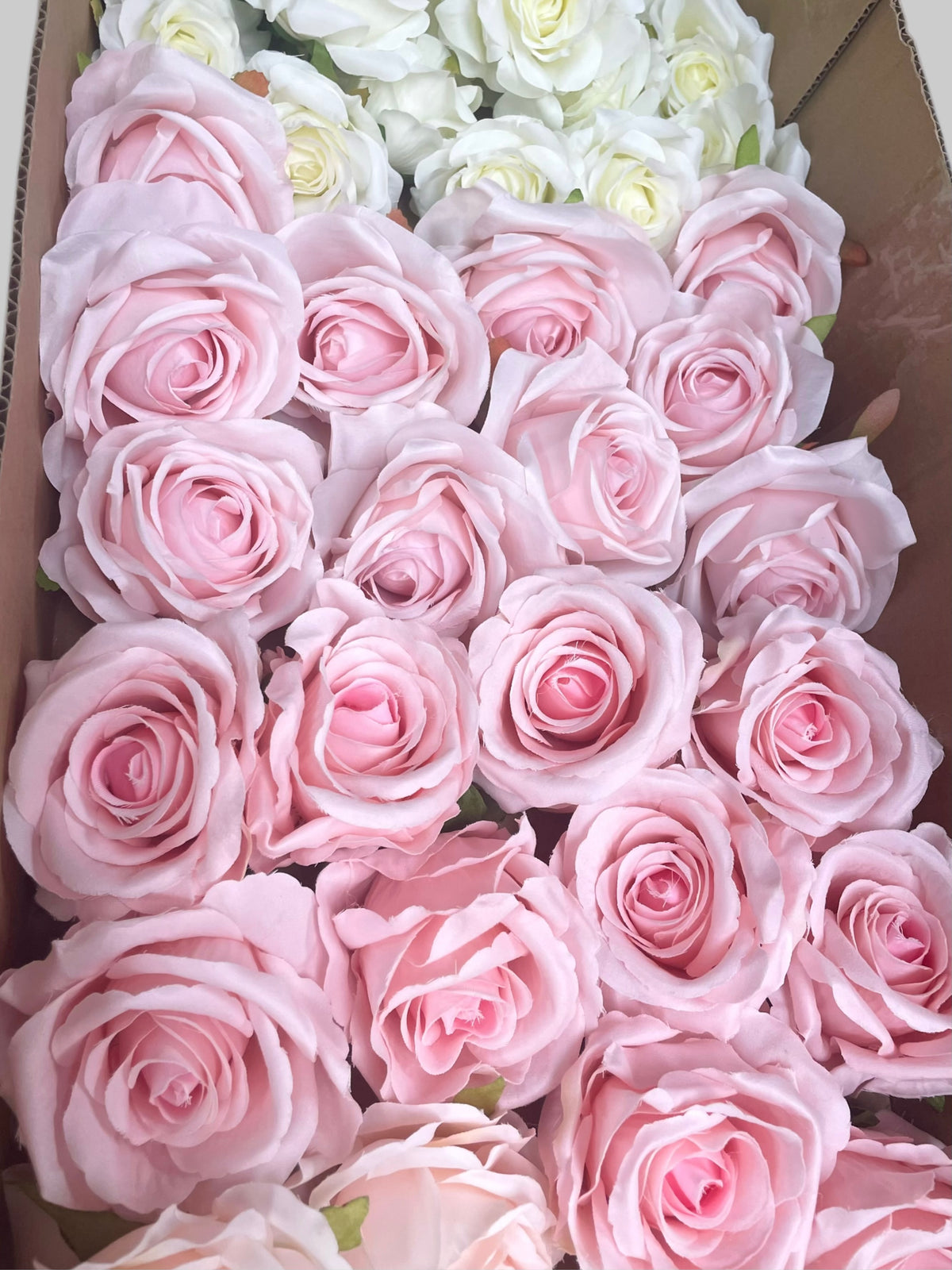 50/60 PCS Artificial Flower Heads(CS3B), Mixed Colors for Wedding & DIY Decor