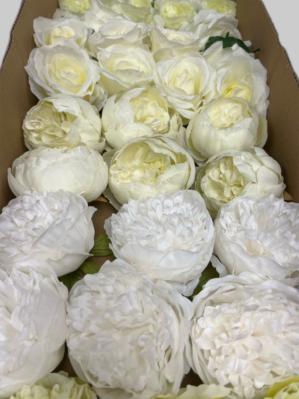60/70 PCS Artificial Flower Heads (LU1), Mixed Colors for Wedding & DIY Decor