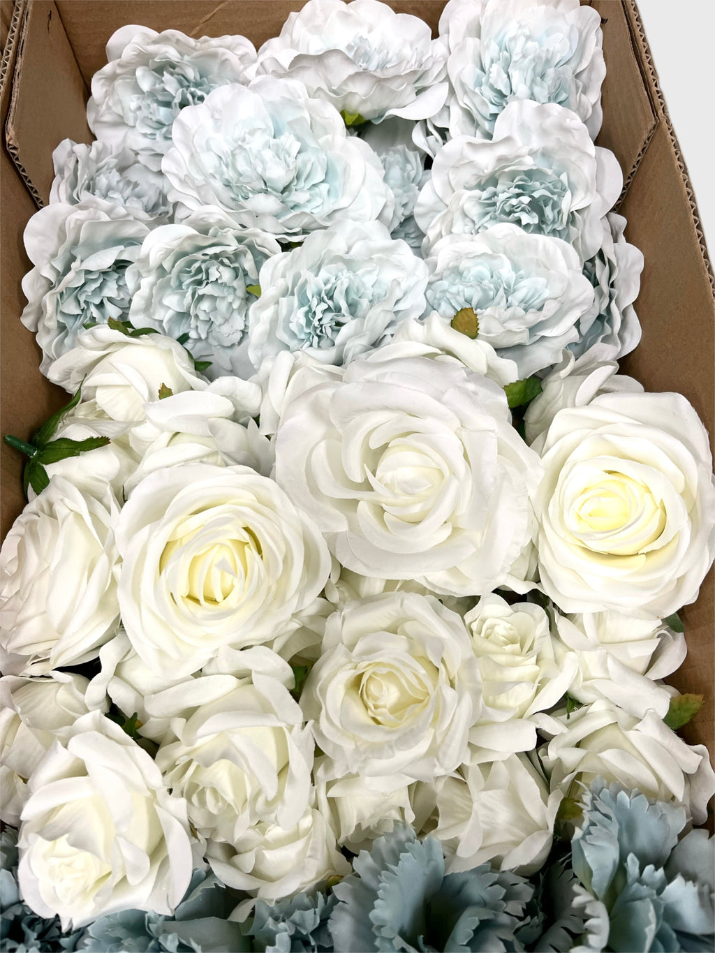60/70 PCS Artificial Flower Heads (LS8), Mixed Colors for Wedding & DIY Decor