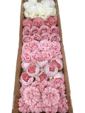 50/60 PCS Artificial Flower Heads (ES4), Mixed Colors for  Weddings, DIY Floral Decor & Centerpieces
