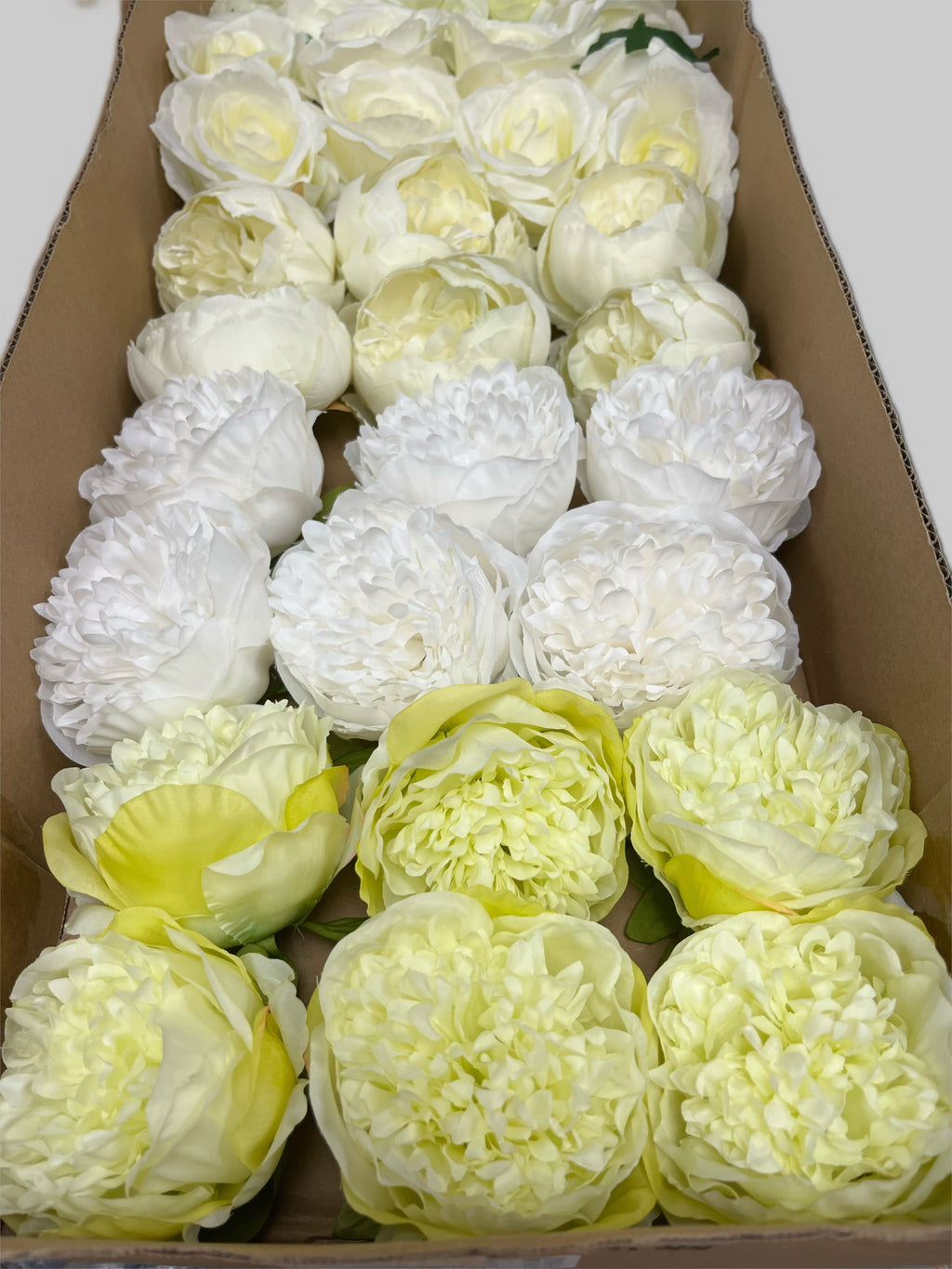 60/70 PCS Artificial Flower Heads (LU1), Mixed Colors for Wedding & DIY Decor