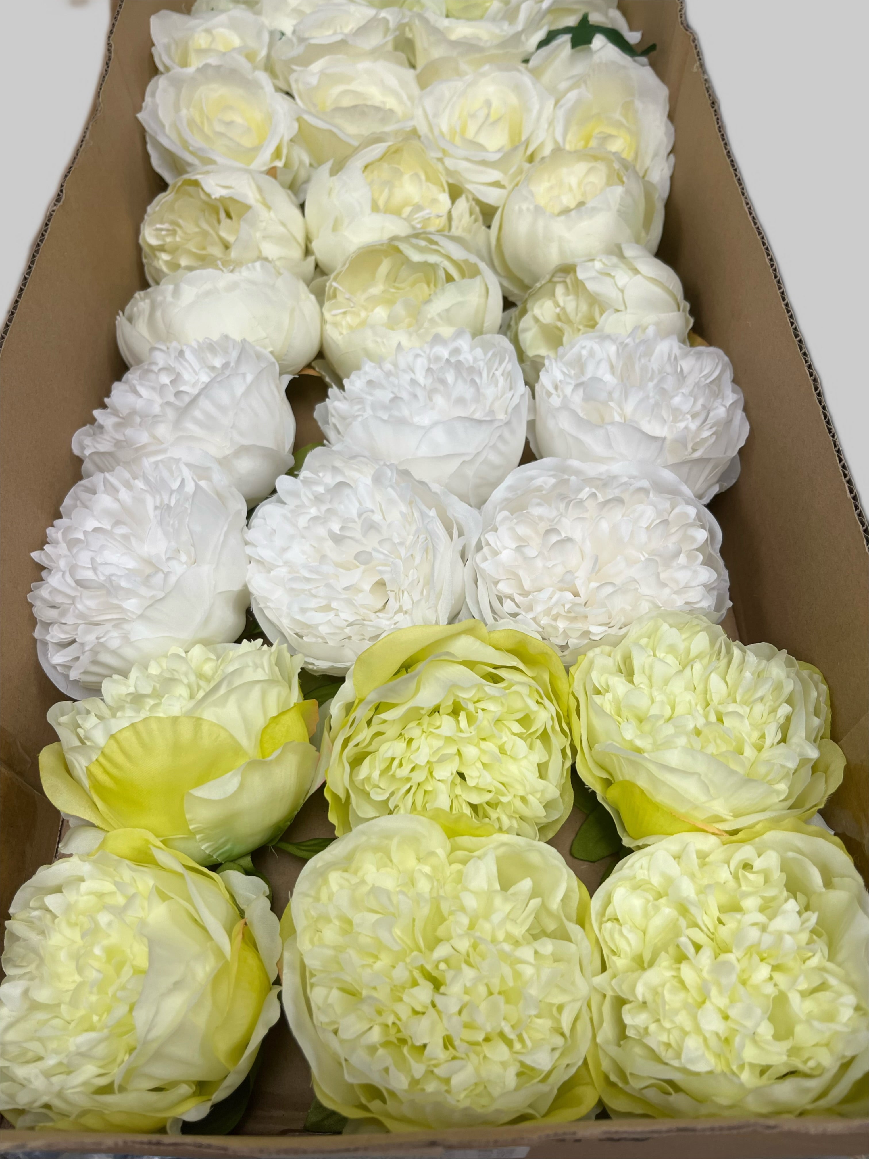 60/70 PCS Artificial Flower Heads (LU1), Mixed Colors for Wedding & DIY Decor
