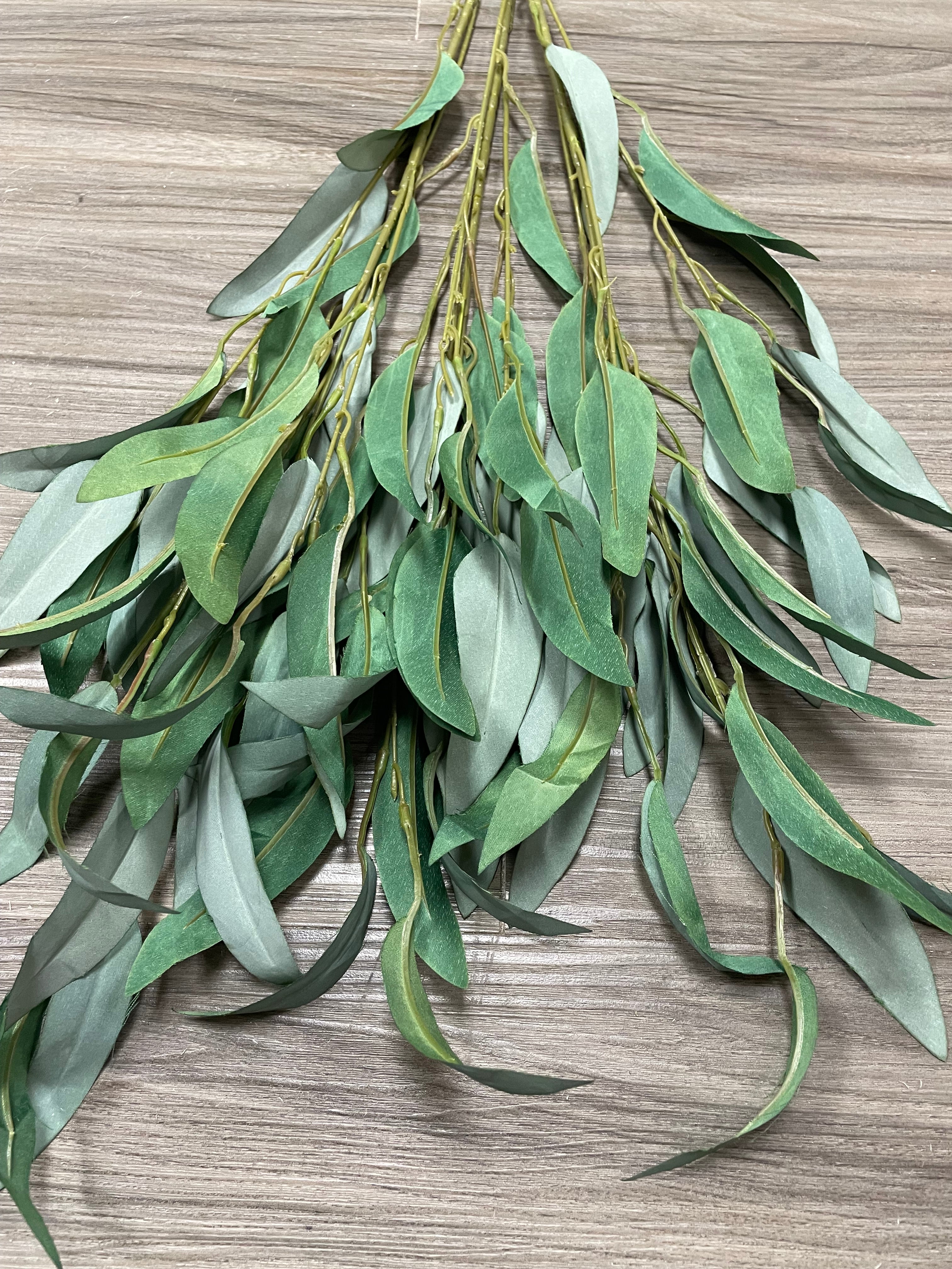3Bunches/5Bunches Artificial Eucalyptus Stems, Realistic Draping Greenery, Soft-Touch Filler for Wedding & DIY Decor (AG7）