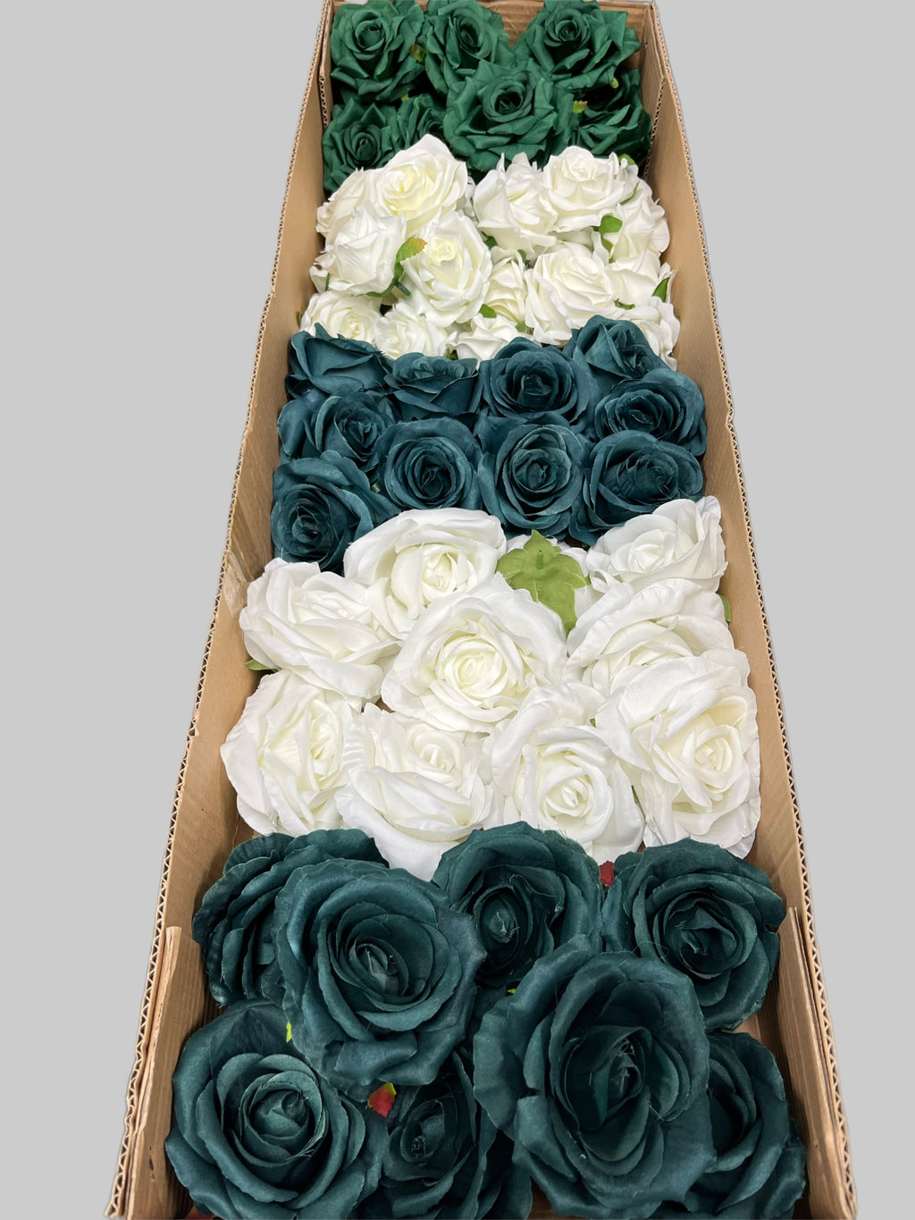 60/70 PCS Artificial Flower Heads (LU4), Mixed Colors for Wedding & DIY Decor