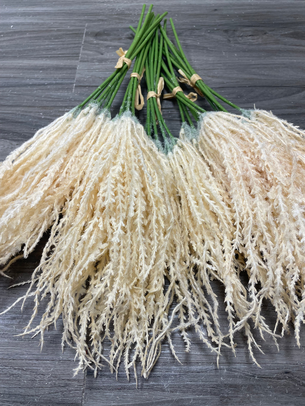 3Bunches/5Bunches Artificial Foxtail Grass Stems, Beige Dried Look, Realistic Hanging Filler for Wedding & DIY Decor (AF5)
