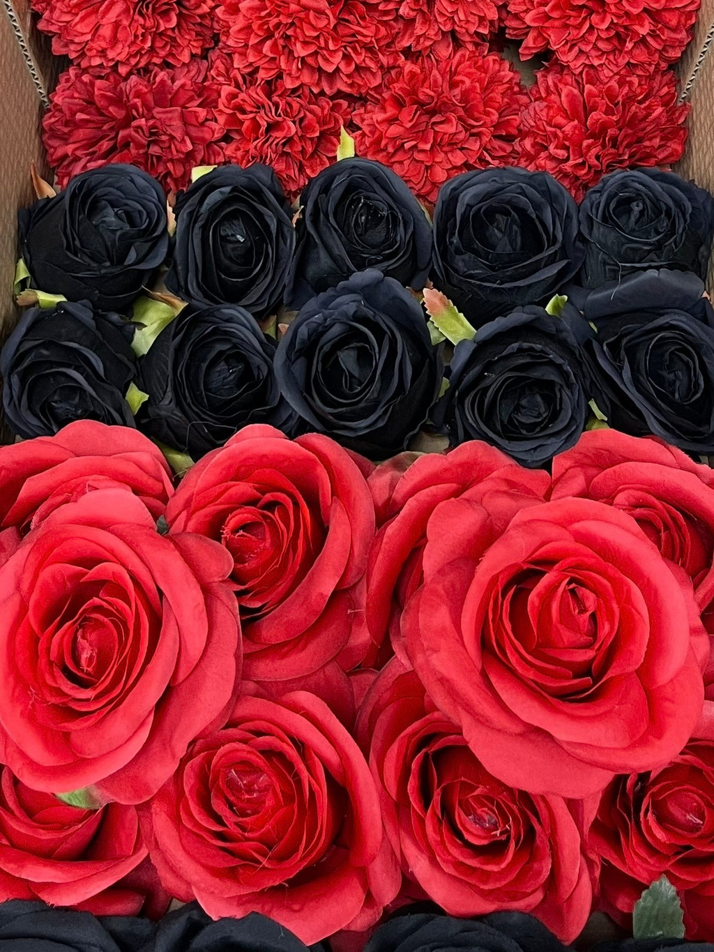 50/60 PCS Artificial Flower Heads (RH1CE), Mixed Colors for Wedding & DIY Decor