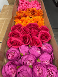 60/70 PCS Artificial Flower Heads, Mixed Colors for Wedding & DIY Decor (JS3)