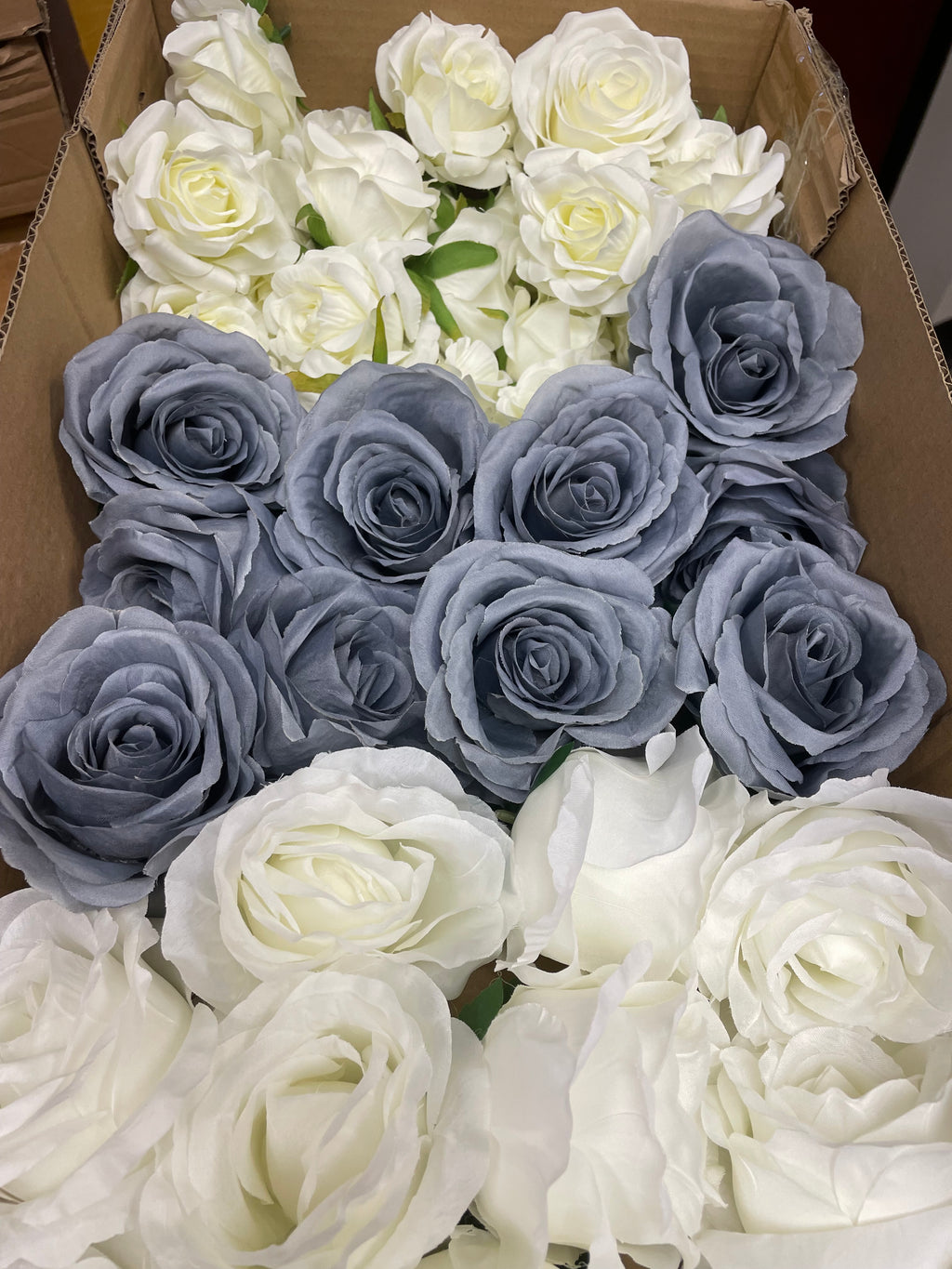 60/70 PCS Artificial Flower Heads(DS3), Mixed Colors for Wedding & DIY Decor