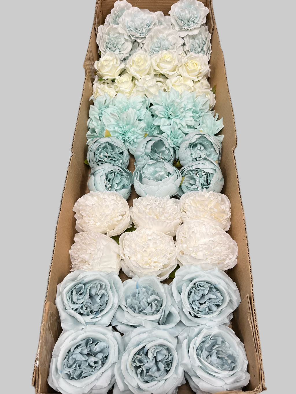 60/70 PCS Artificial Flower Heads (LS9), Mixed Color for DIY Wedding Bouquets, Centerpieces & Event Decor