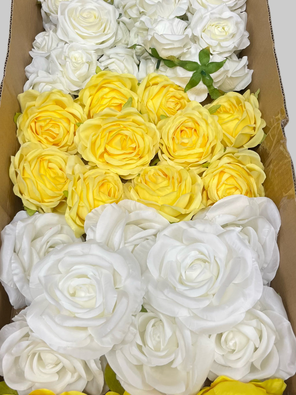 60/70 PCS Artificial Flower Heads (YS4CE), Mixed Colors for Wedding & DIY Decor