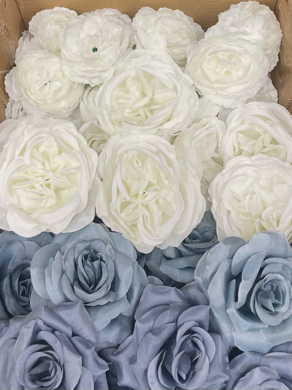50/60 PCS Artificial Flower Heads (DS1DG), Mixed Colors for Wedding & DIY Decor