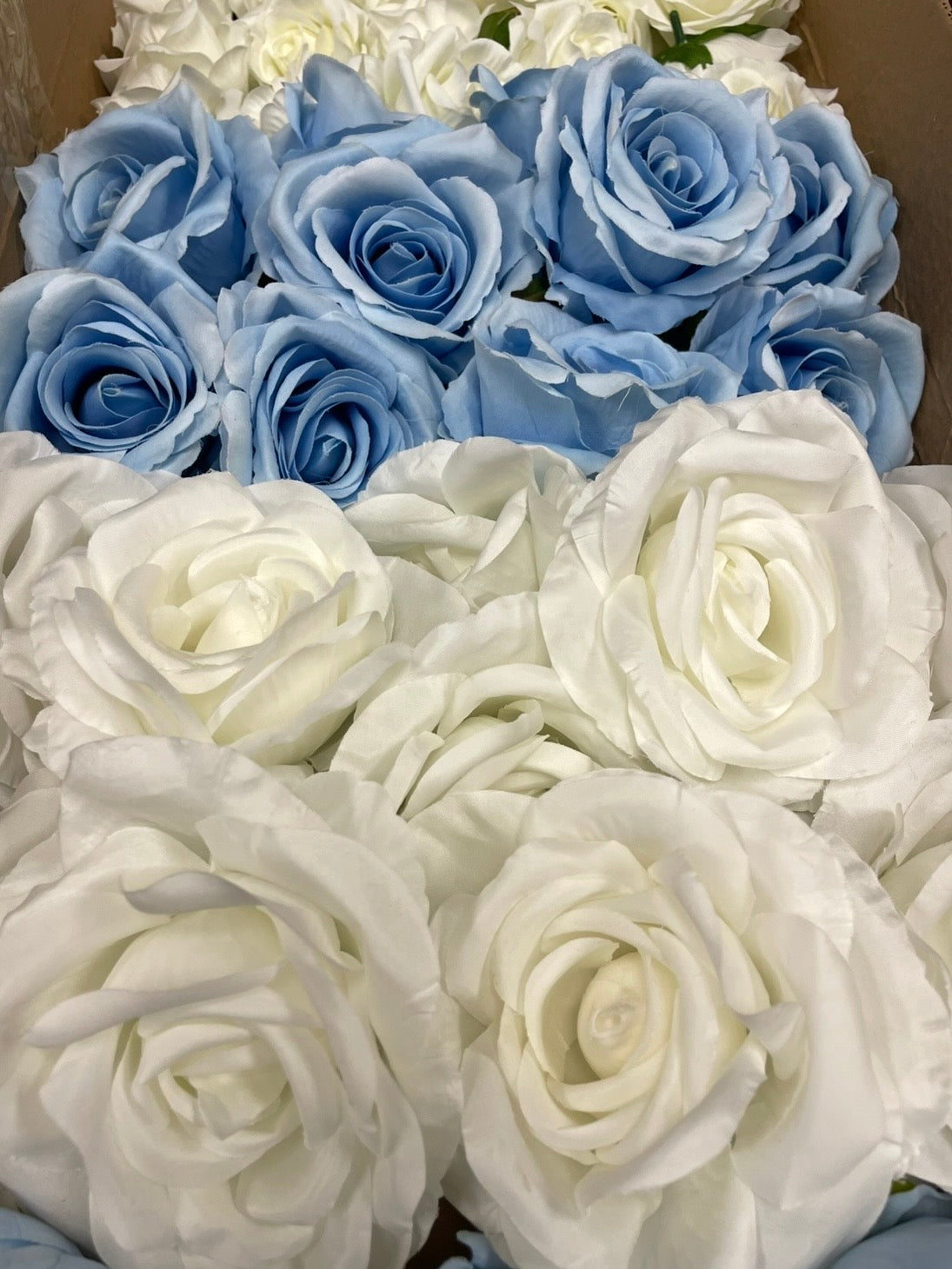 60/70 PCS Artificial Flower Heads (LS5), Mixed Colors for Wedding & DIY Decor