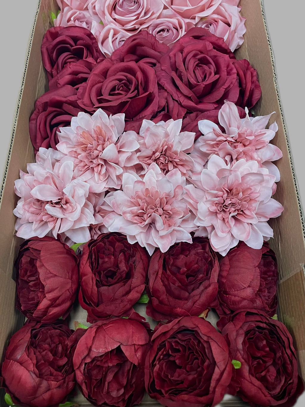60/70 PCS Artificial Flower Heads (BP1CE), Mixed Colors for Wedding & DIY Decor