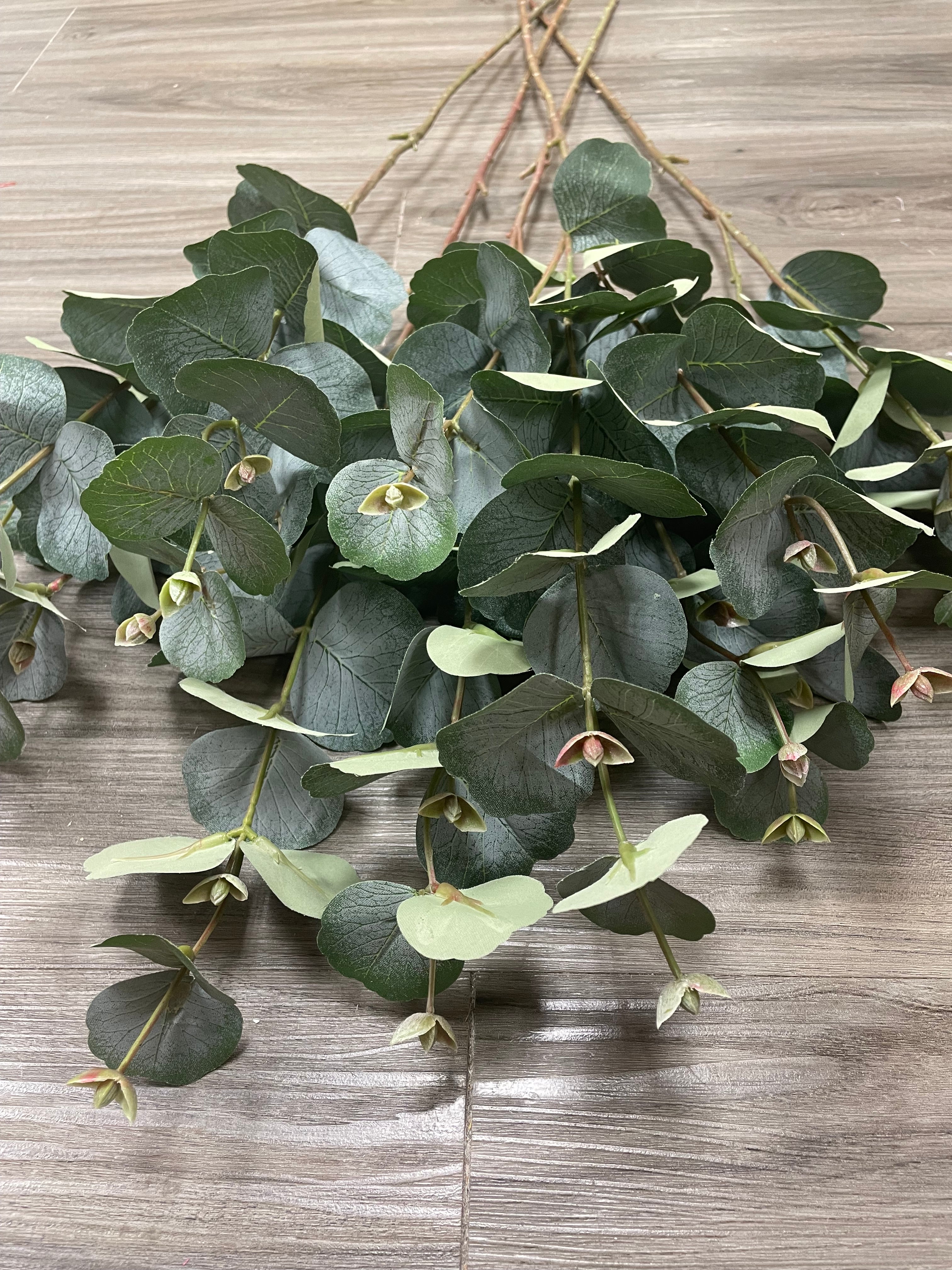 3Bunches/5Bunches Artificial Eucalyptus Stems, Realistic Greenery for Wedding, Bouquets & DIY Decor (AG14)