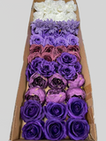60/70 PCS Artificial Flower Heads (ZS7AB), Mixed Colors for Wedding & DIY Decor