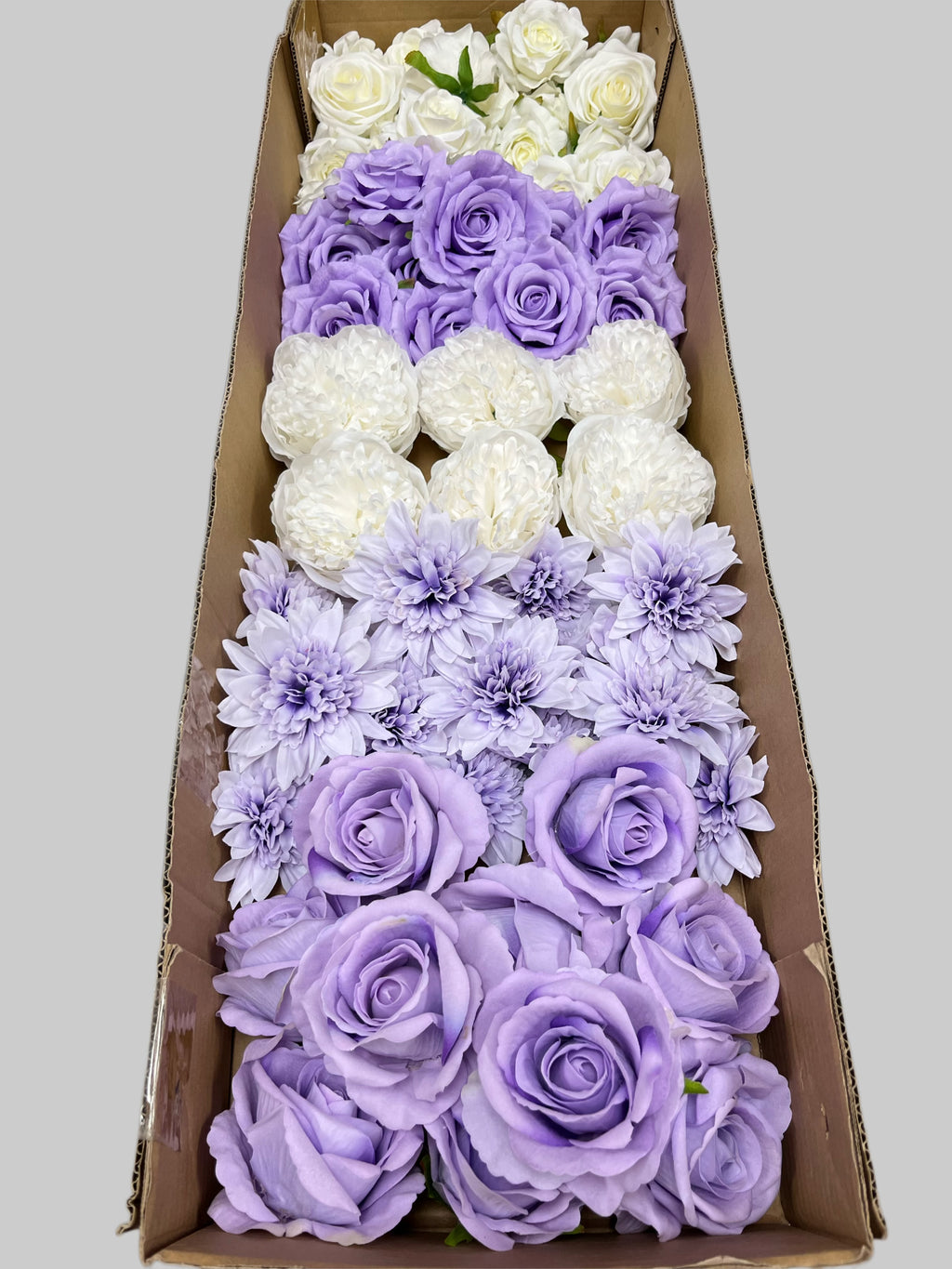 60/70 PCS Artificial Flower Heads (ZS5E), Mixed Colors for Wedding & DIY Decor