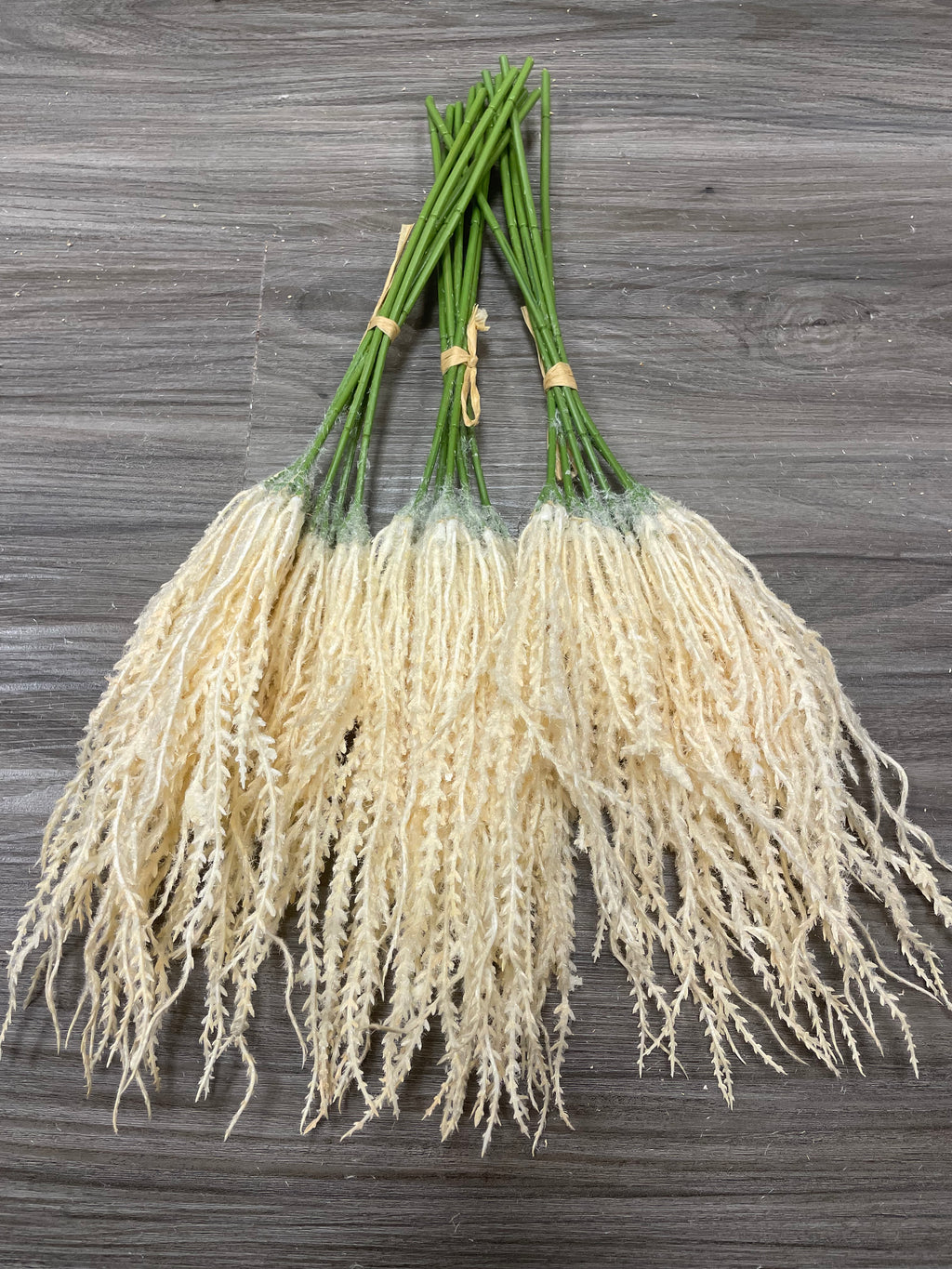 3Bunches/5Bunches Artificial Foxtail Grass Stems, Beige Dried Look, Realistic Hanging Filler for Wedding & DIY Decor (AF5)