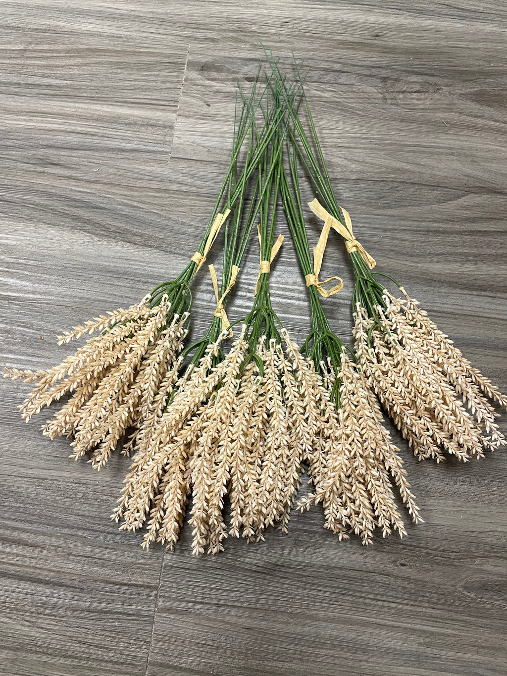 3Bunches/5Bunches Artificial Hanging Grass Stems, Beige Dried Look, Realistic Filler for Wedding & DIY Decor (AF3)