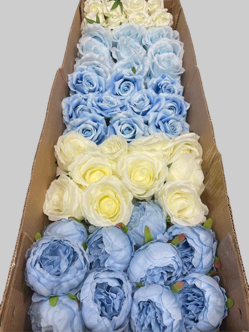 60/70 PCS Artificial Flower Heads (LS3D), Mixed Colors for Wedding & DIY Decor