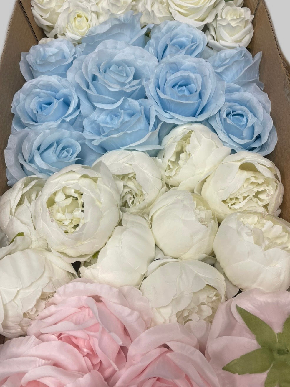 50/60 PCS Artificial Flower Heads(IS3), Mixed Colors for Wedding & DIY Decor