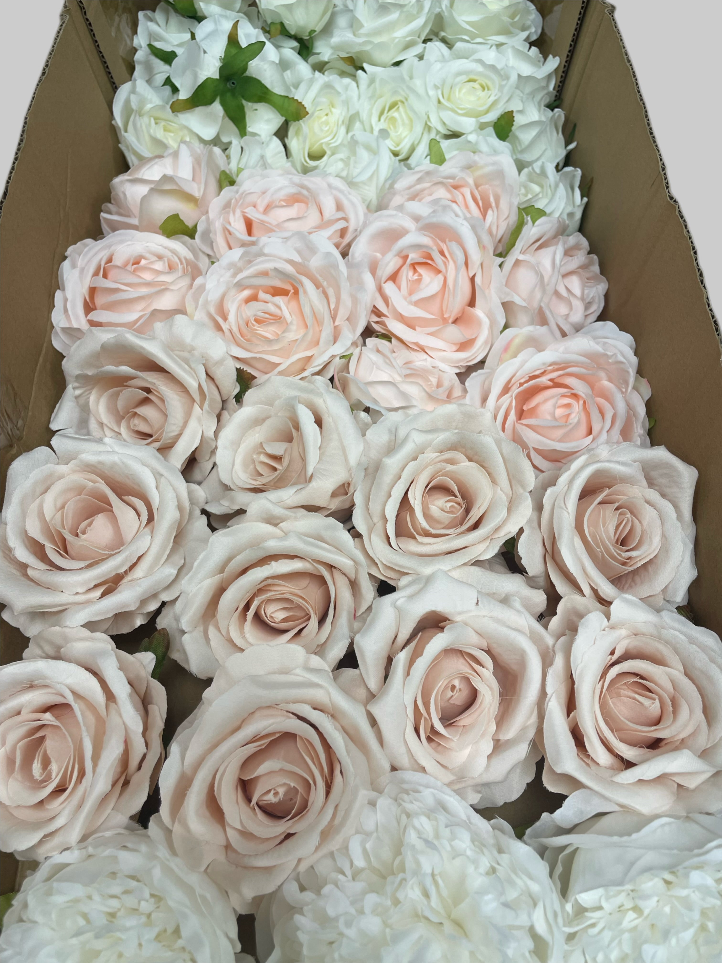 60/70 PCS Artificial Flower Heads(MS2) – Mixed Colors for Wedding & DIY Decor