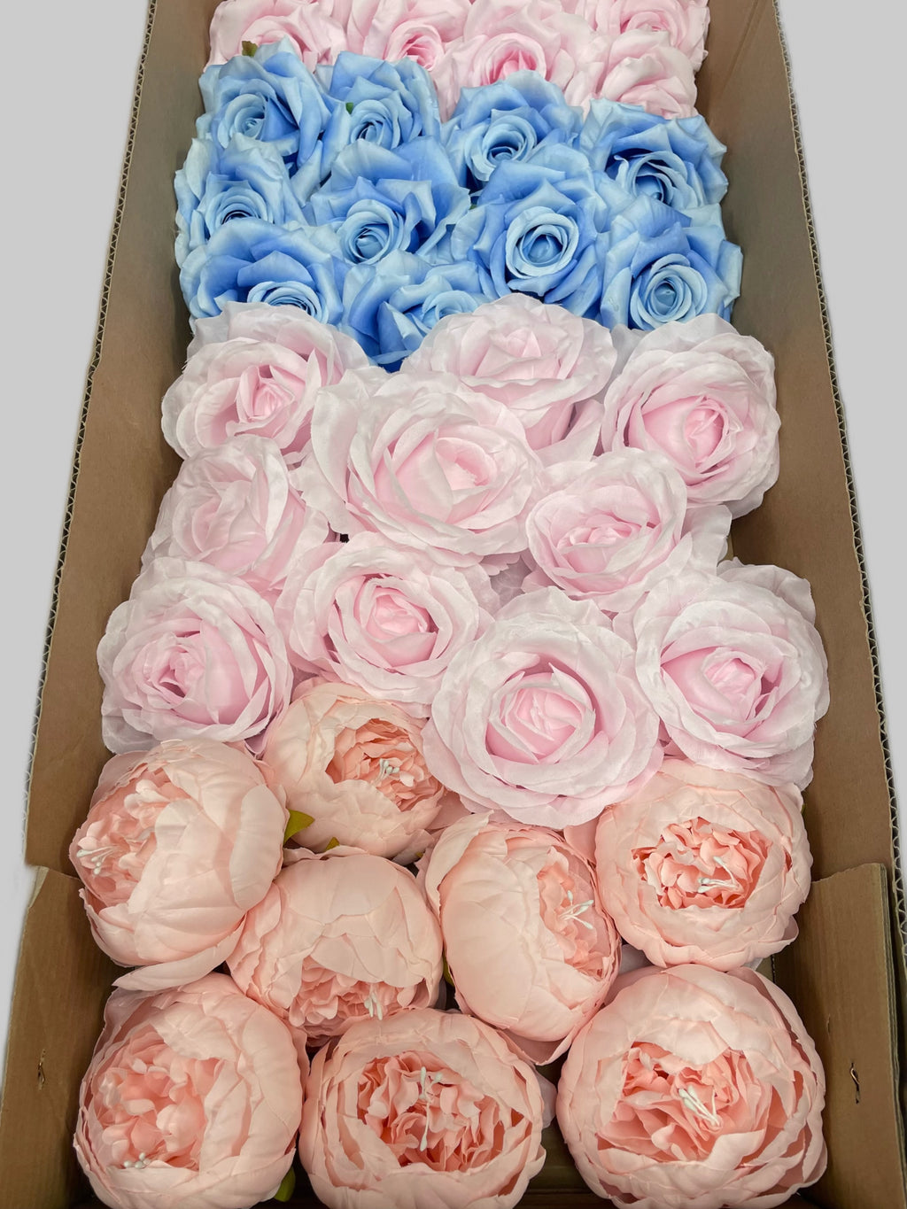 50/60 PCS Artificial Flower Heads(BS1AC) – Mixed Colors for Wedding & DIY Decor