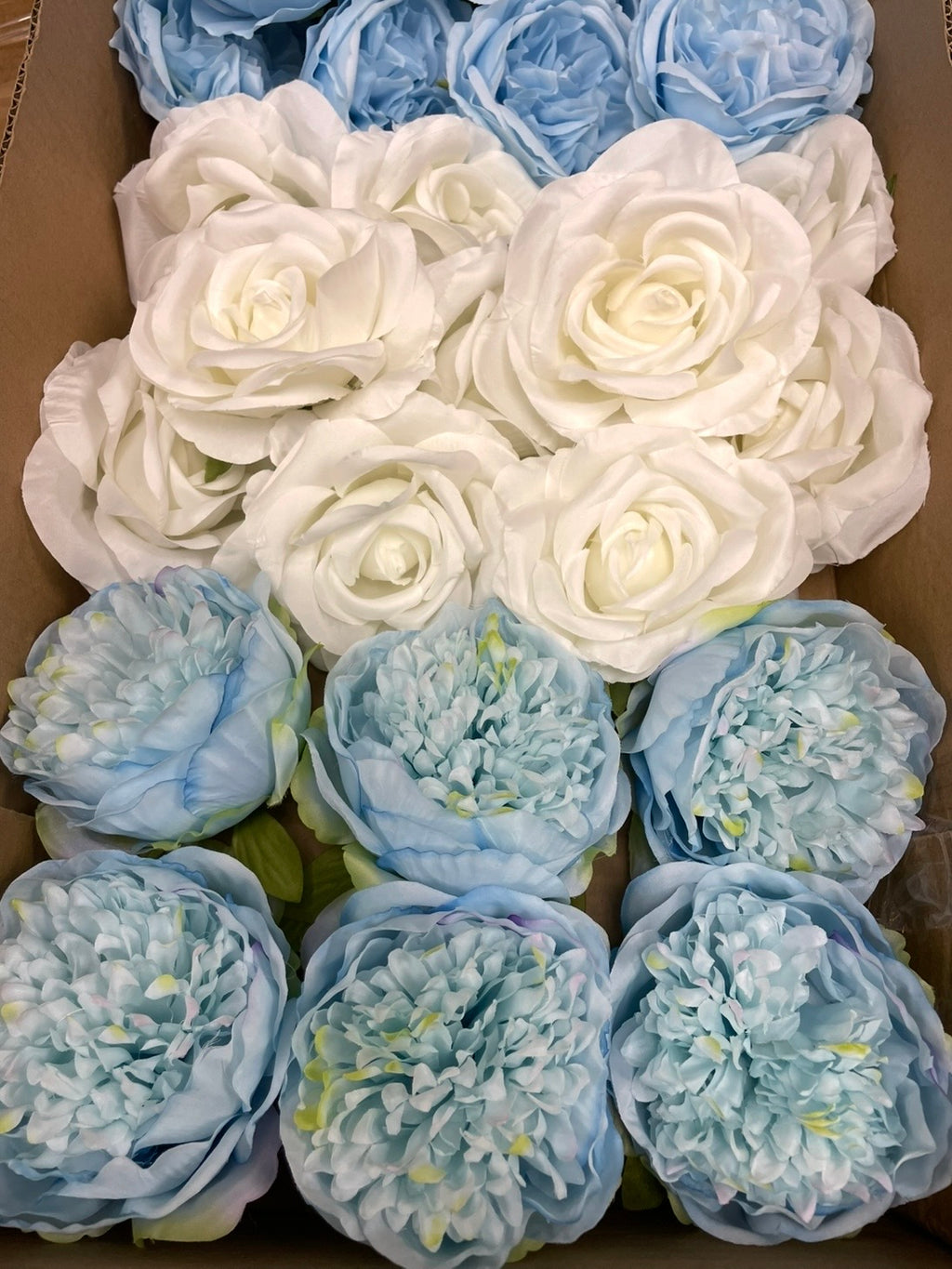60/70 PCS Artificial Flower Heads (LS6CE), Mixed Colors for Wedding & DIY Decor