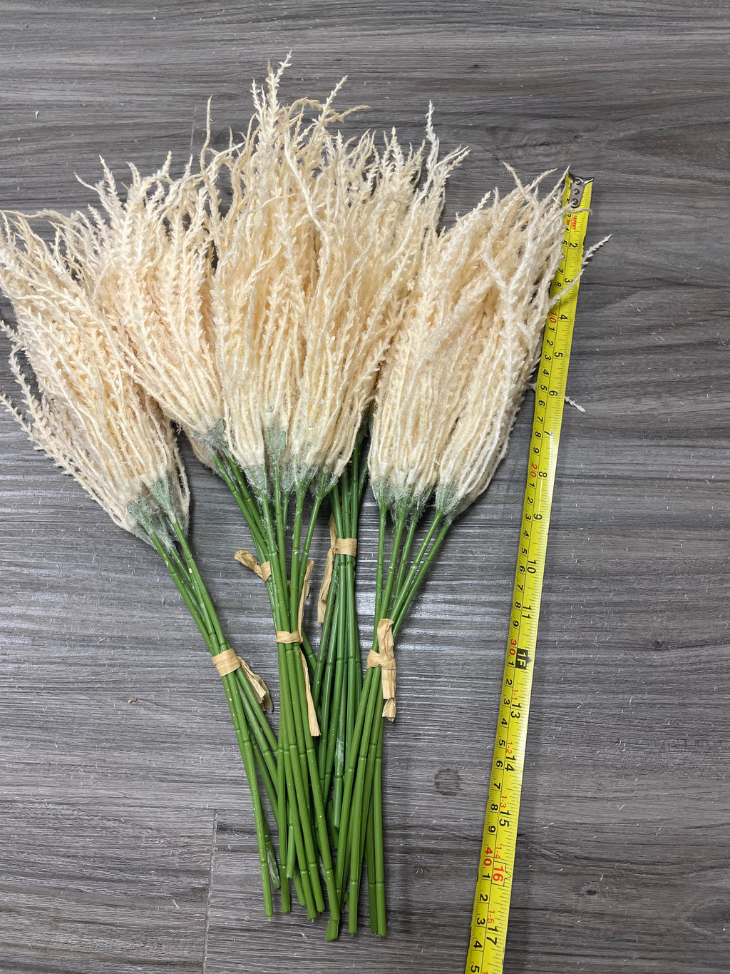 3Bunches/5Bunches Artificial Foxtail Grass Stems, Beige Dried Look, Realistic Hanging Filler for Wedding & DIY Decor (AF5)