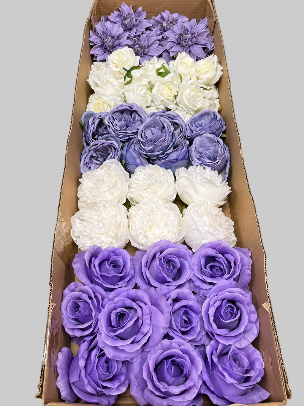 60/70 PCS Artificial Flower Heads (ZS6), Mixed Colors for Wedding & DIY Decor