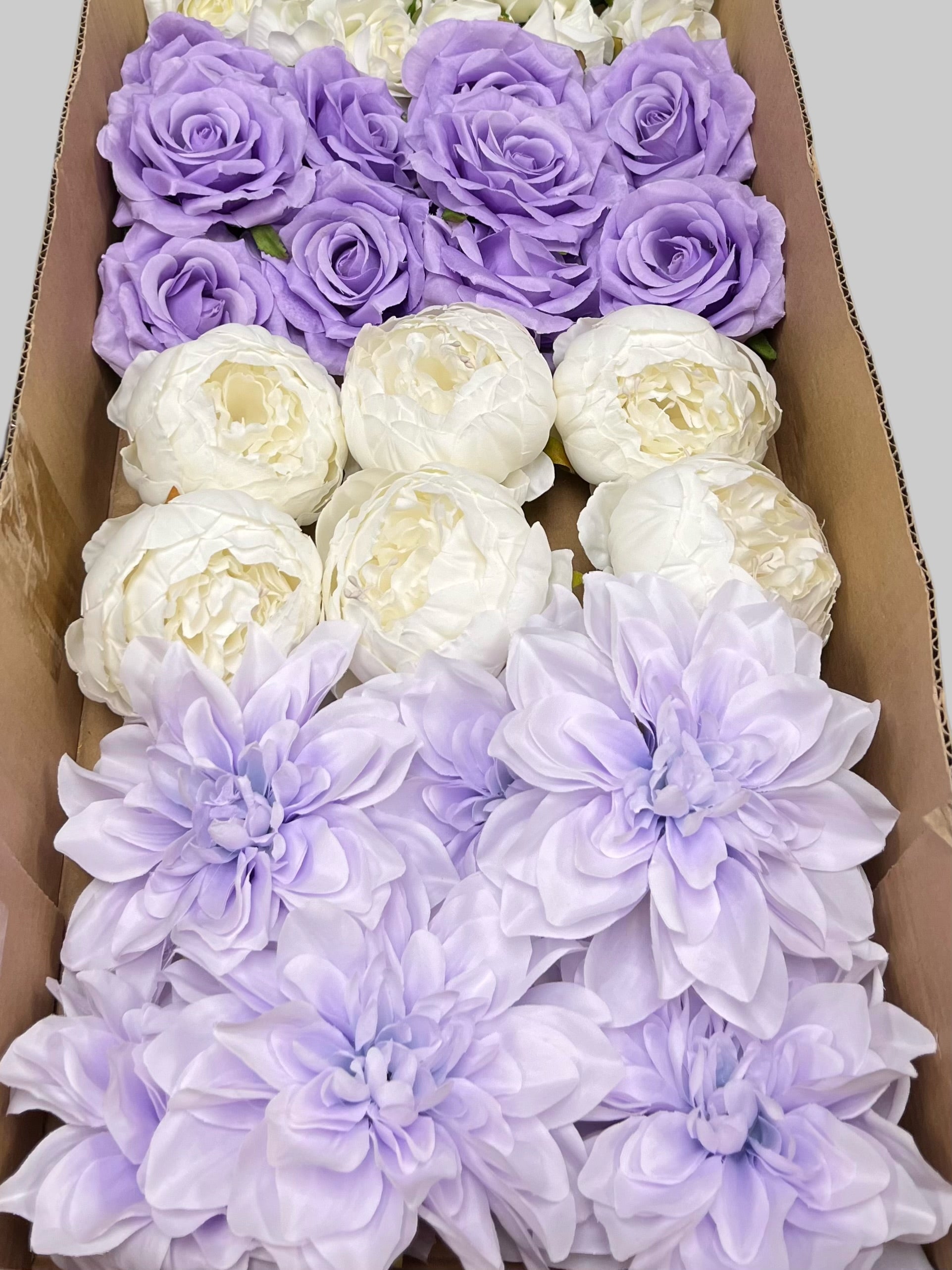 60/70 PCS Artificial Flower Heads (ZS5), Mixed Colors for Wedding & DIY Decor