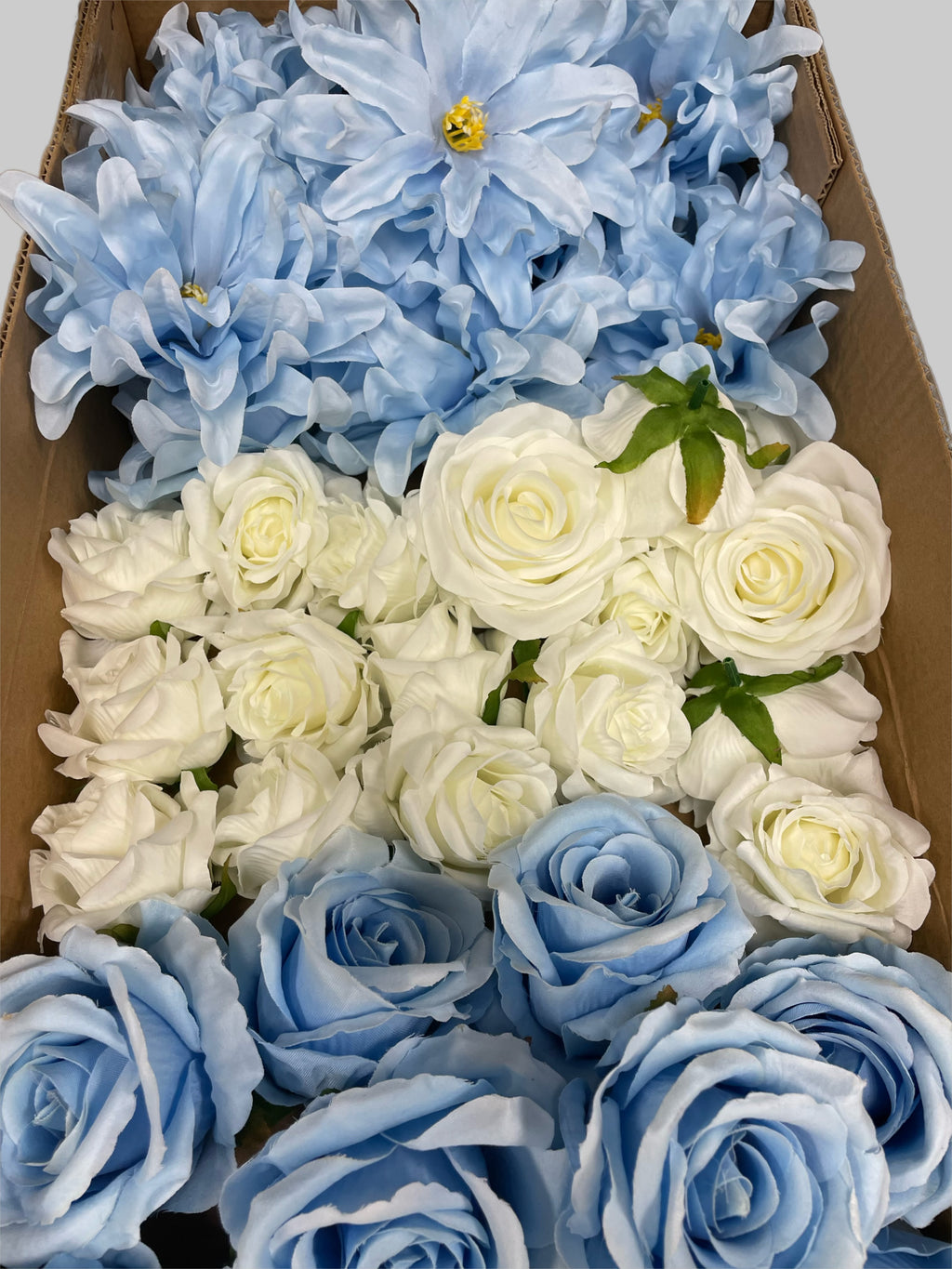 60/70 PCS Artificial Flower Heads (LS5), Mixed Colors for Wedding & DIY Decor