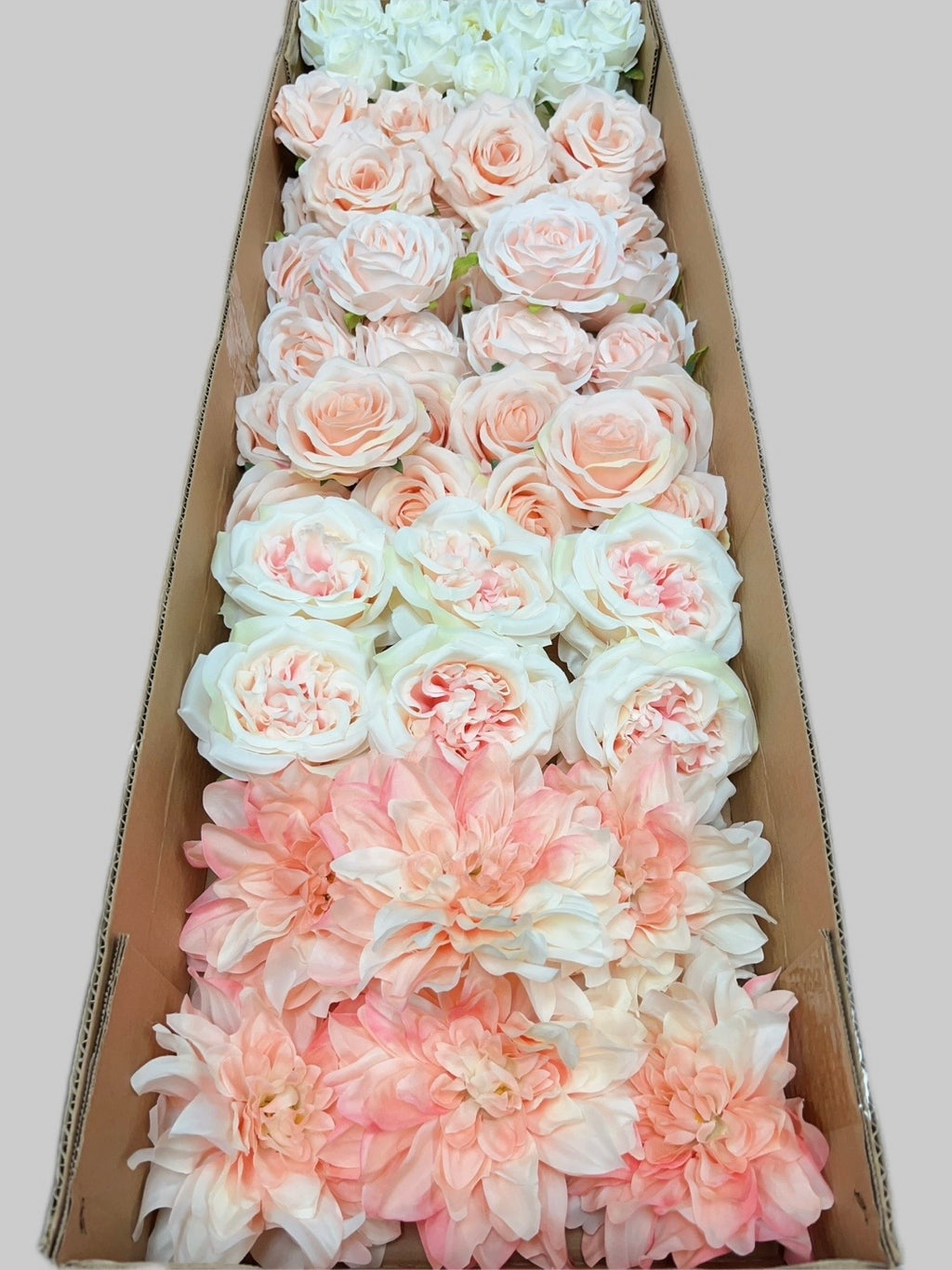 60/70 PCS Artificial Flower Heads (HS10AF), Mixed Colors for Wedding & DIY Decor