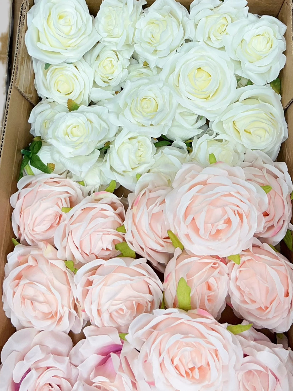 60/70 PCS Artificial Flower Heads (HS11), Mixed Colors for Wedding & DIY Decor