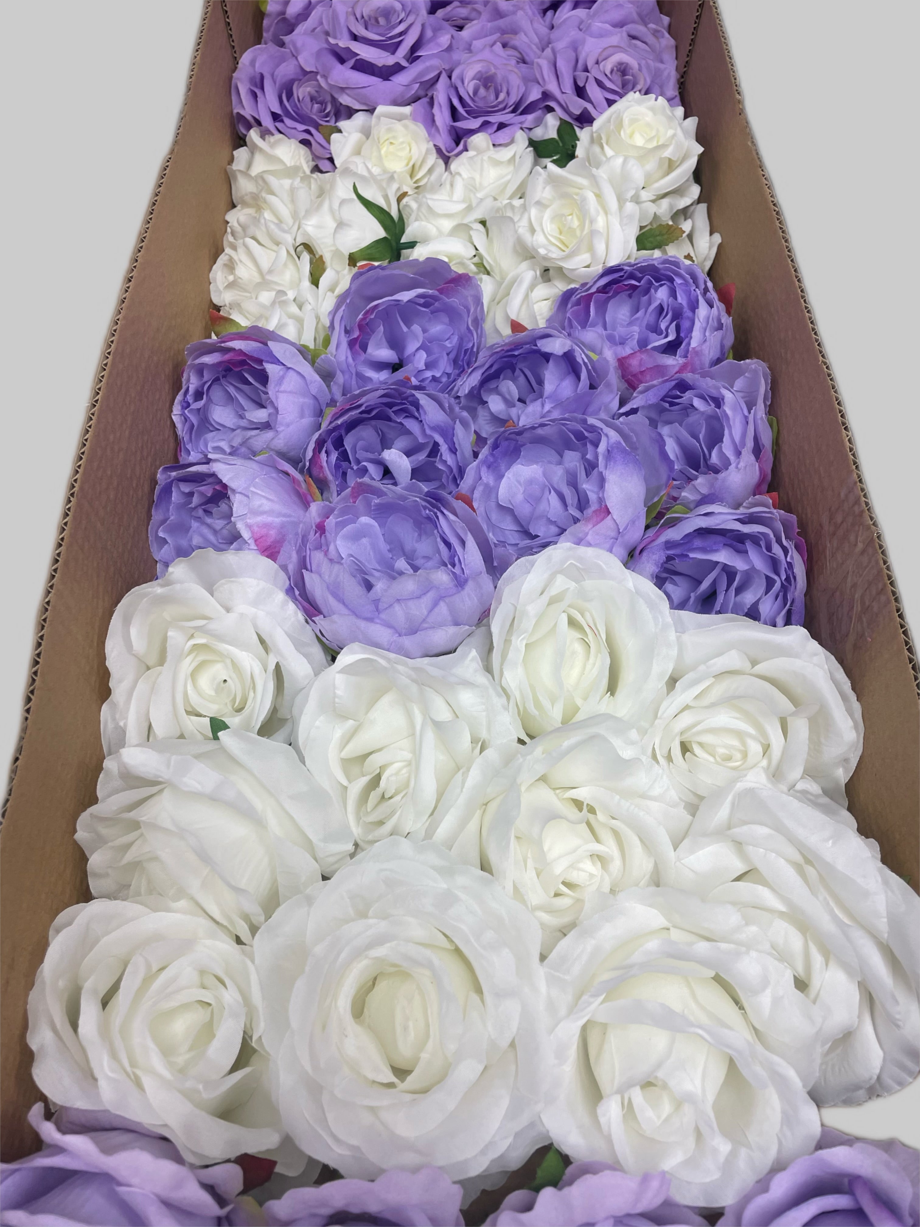 60/70 PCS Artificial Flower Heads, Mixed Colors for Wedding & DIY Decor (ZS1C)