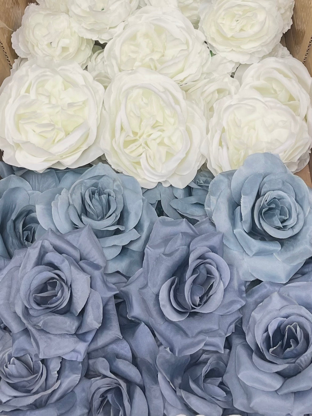 50/60 PCS Artificial Flower Heads (DS1DG), Mixed Colors for Wedding & DIY Decor