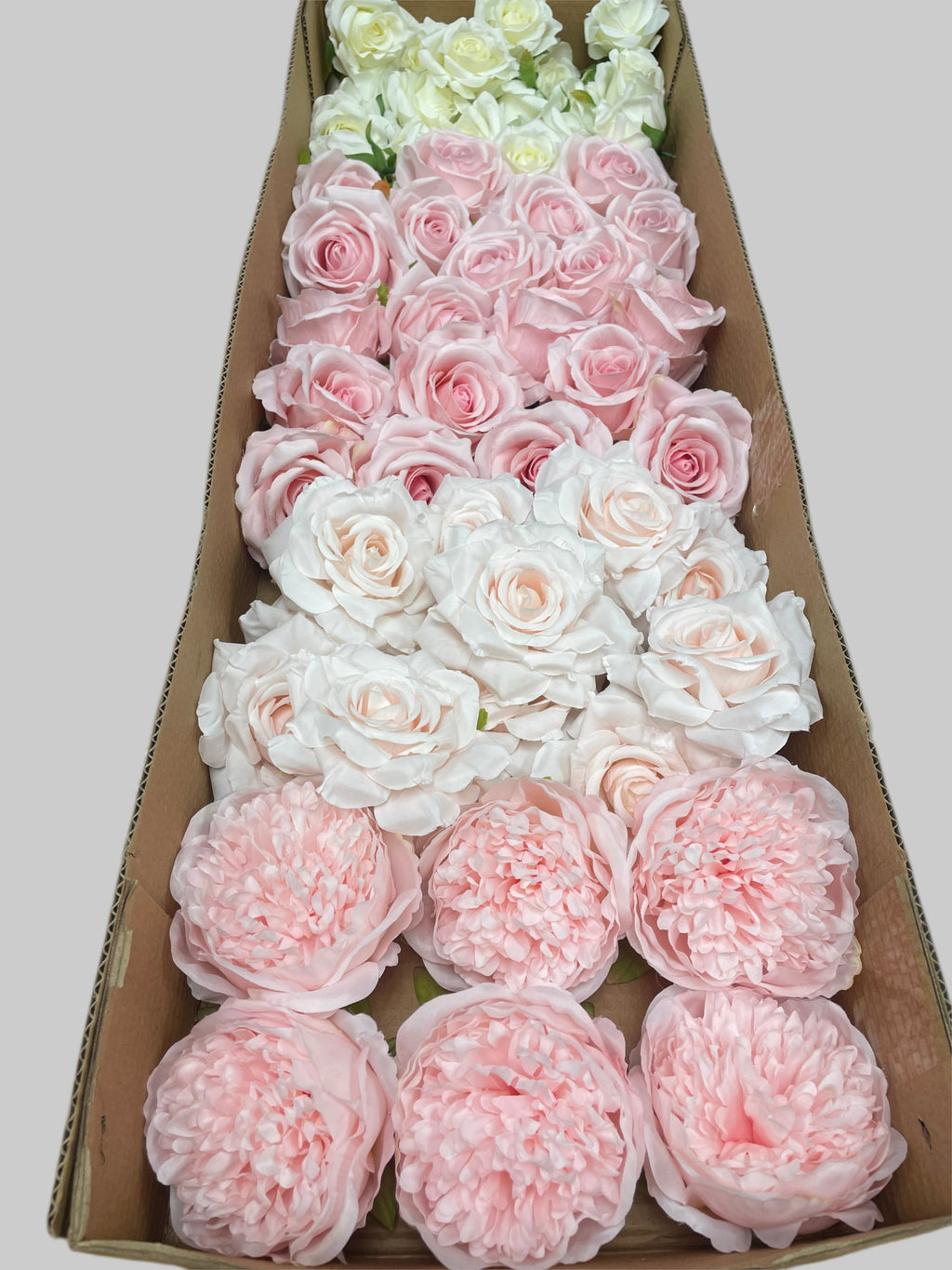 60/70 PCS Artificial Flower Heads(CS3) – Mixed Colors for Wedding & DIY Decor