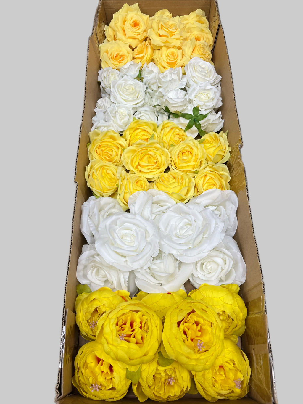 60/70 PCS Artificial Flower Heads (YS4CE), Mixed Colors for Wedding & DIY Decor