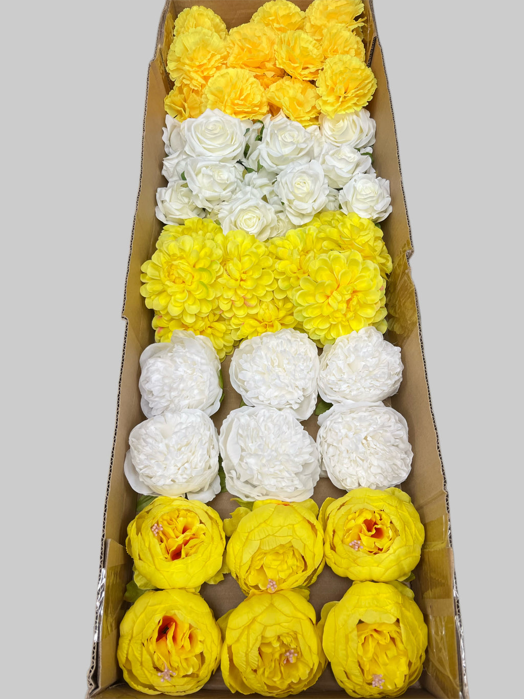 60/70 PCS Artificial Flower Heads (YS4), Mixed Colors for Wedding & DIY Decor