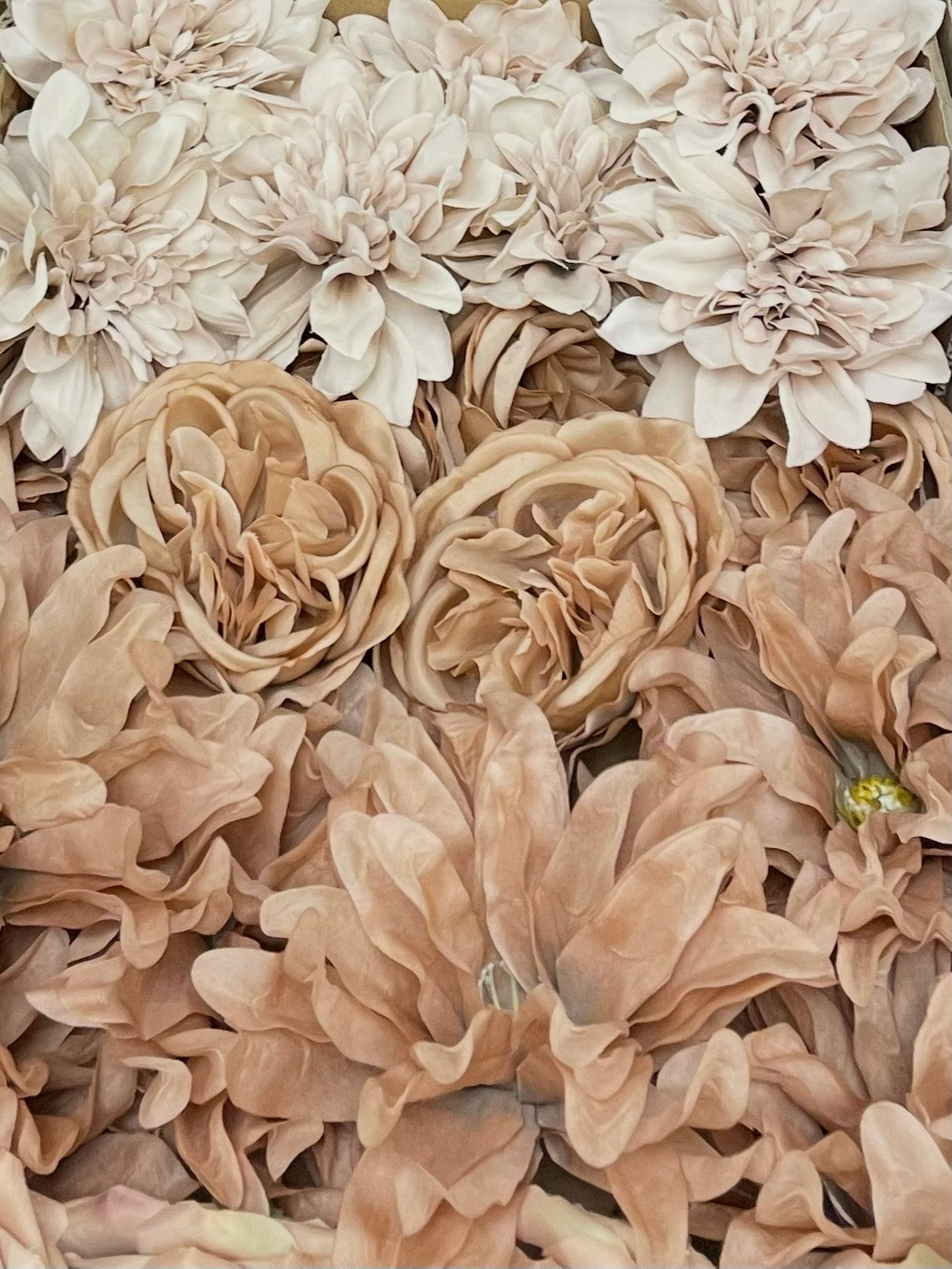 50/60 PCS Artificial Flower Heads (GC1), Mixed Colors for Wedding & DIY Decor